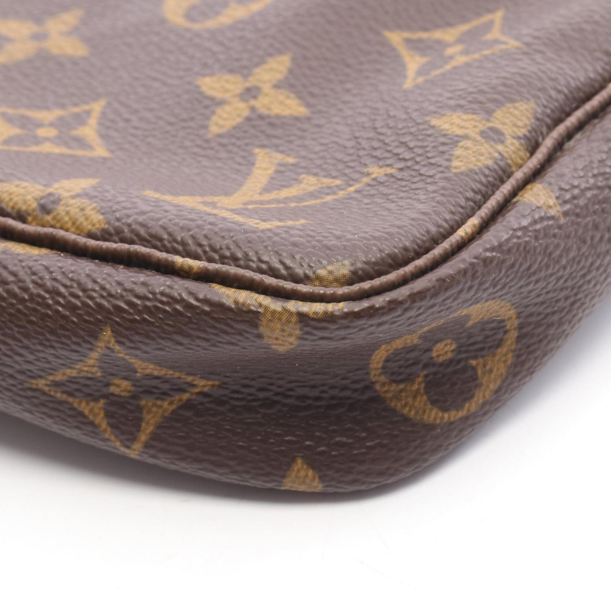 Louis Vuitton Brown Coated Canvas Pvc Monogram Leather Handbag (Pre-Owned)