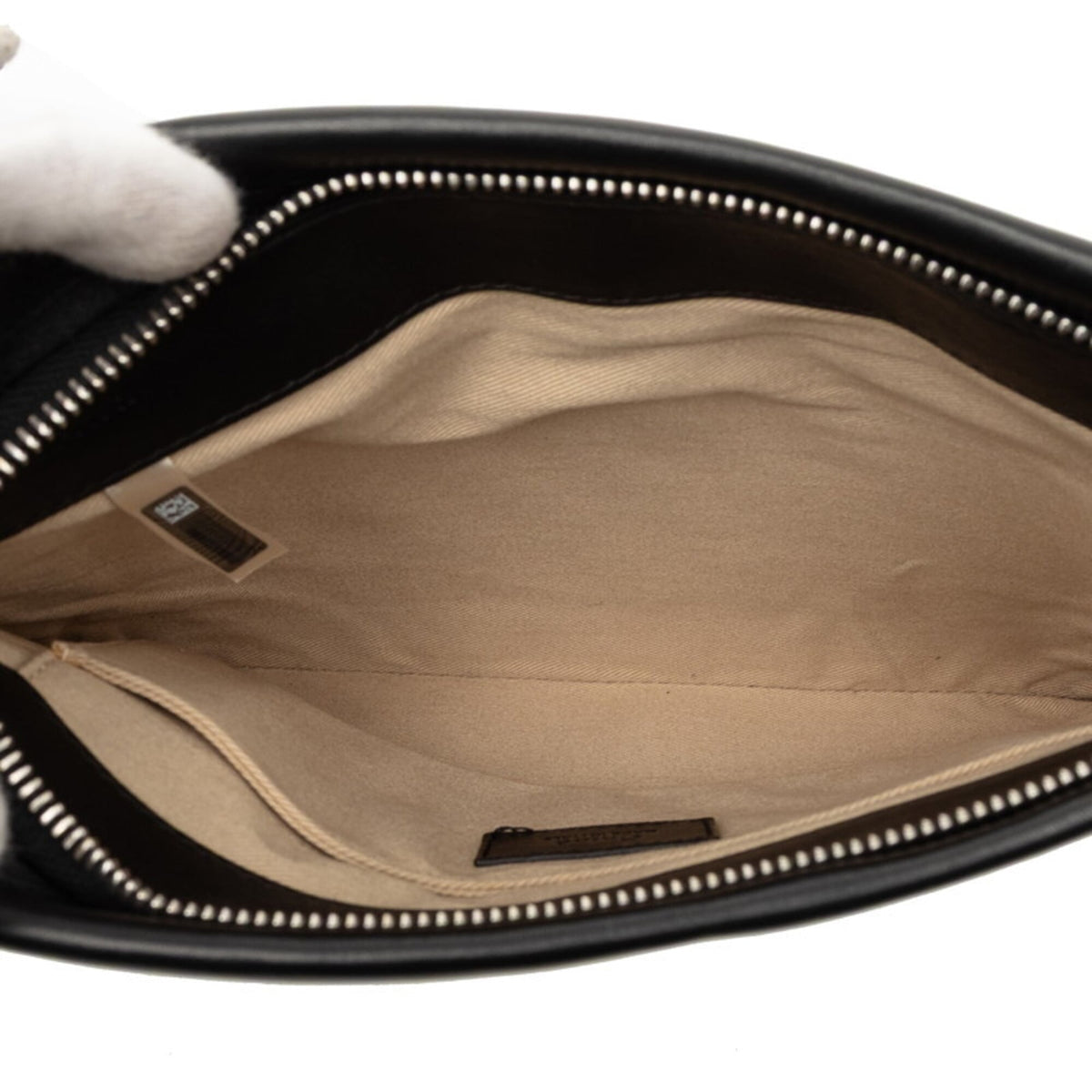 Chloé Black Leather Metal Handbag Shoulder Bag (Pre-Owned)
