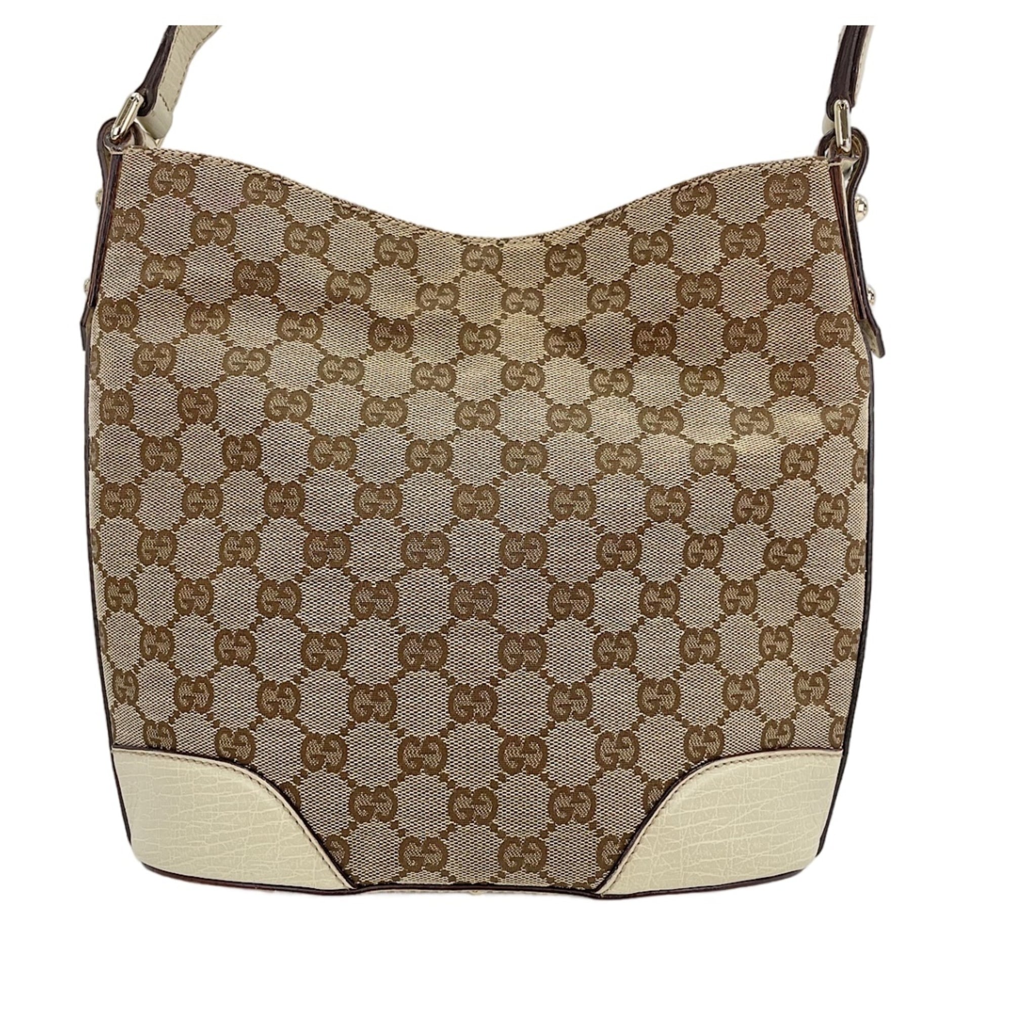 Gucci Horsebit White Shoulder Bag (Pre-Owned)