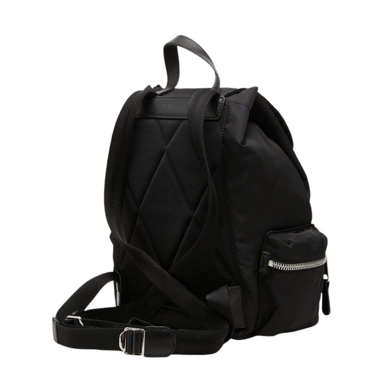 Burberry Black Nylon Leather Backpack (Pre-Owned)