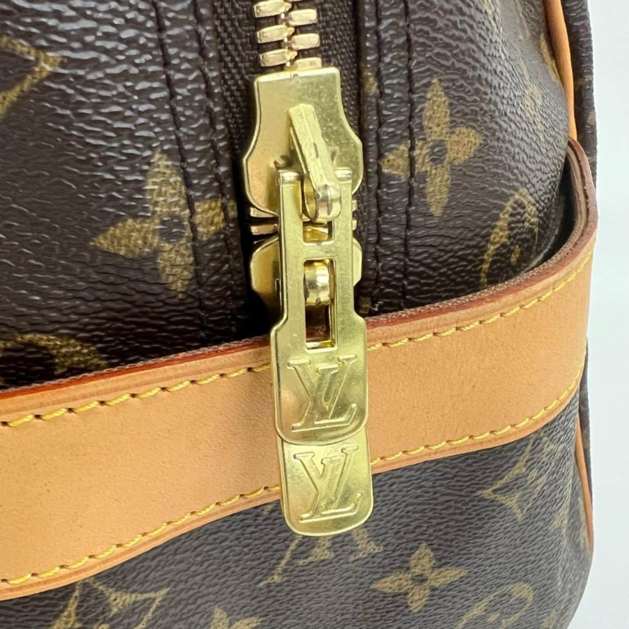 Louis Vuitton Brown Monogram Or White Monogram Boston Bag (Pre-Owned)