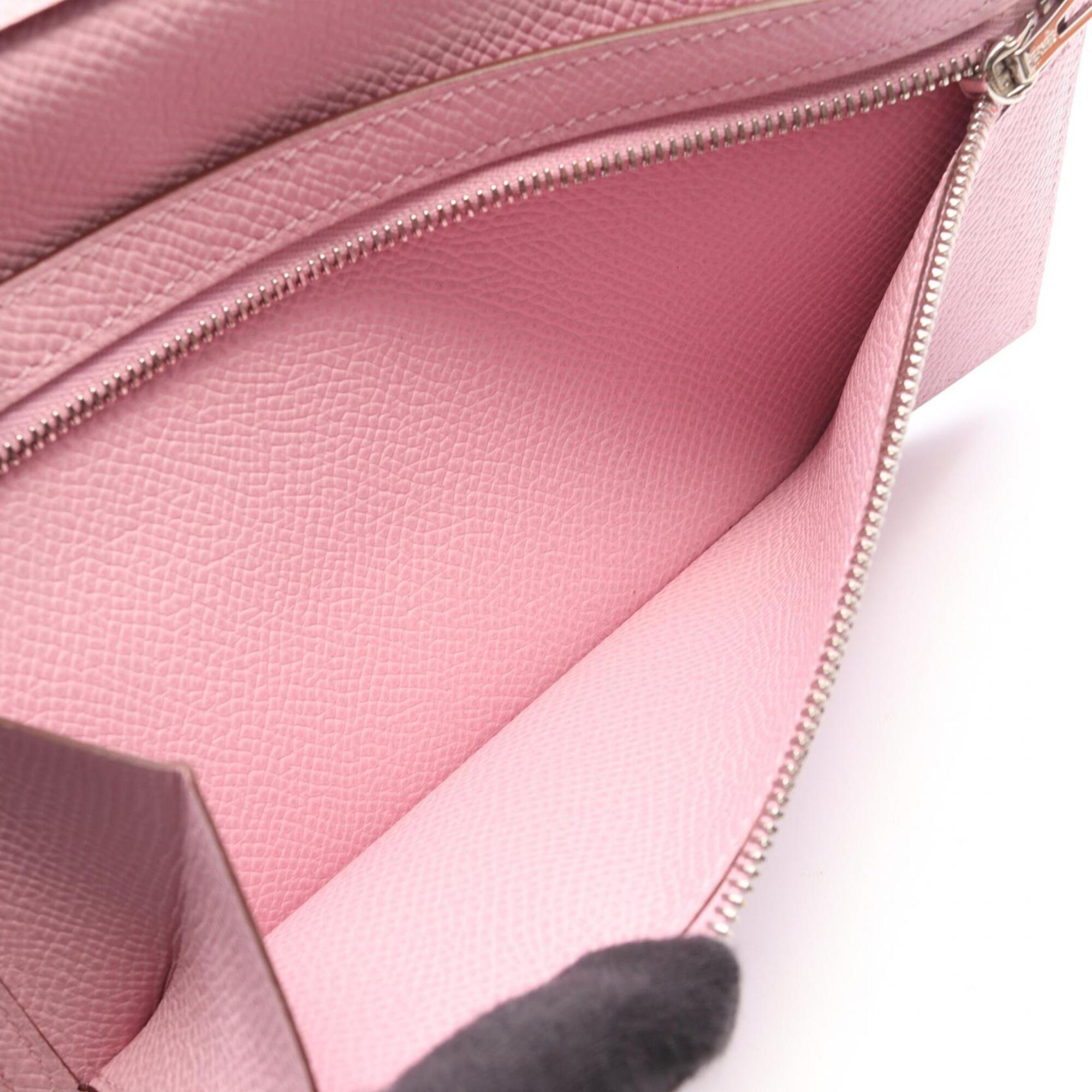 Hermes Pink Epsom Leather Long Wallet (Bi-Fold) (Pre-Owned)