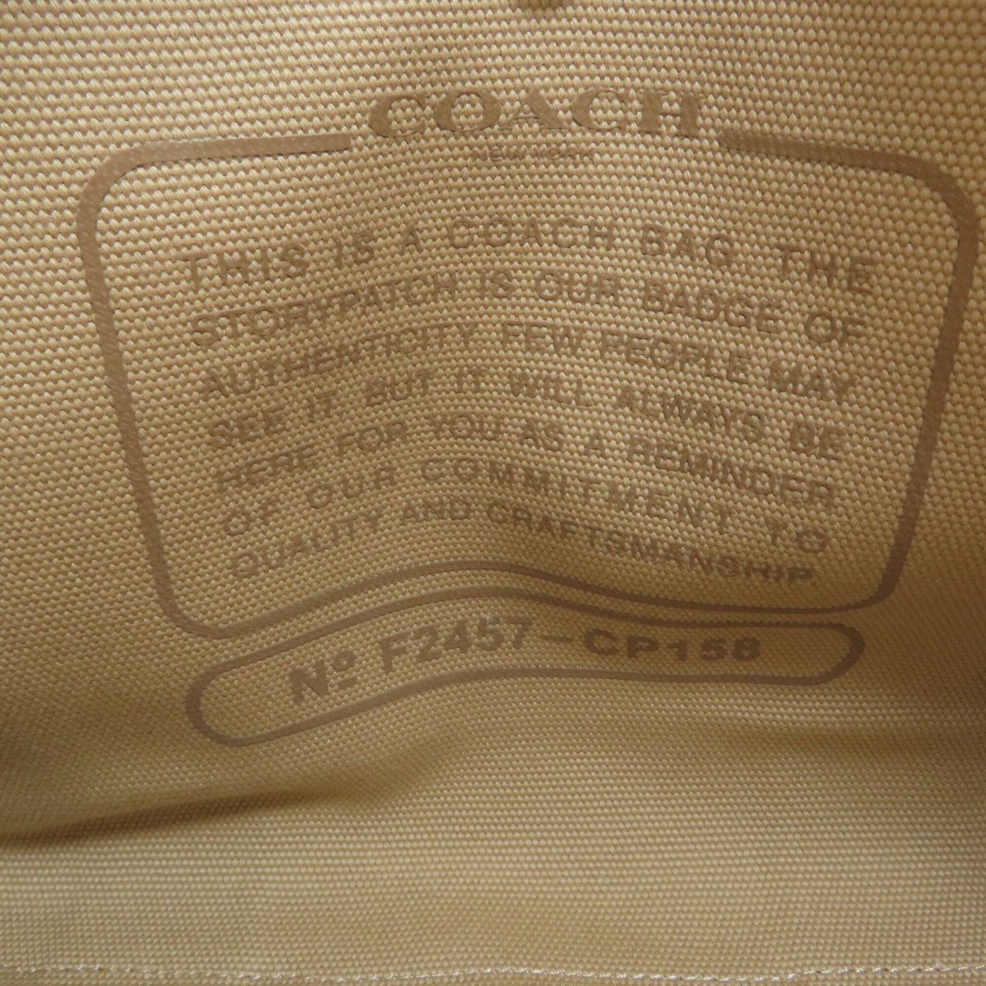 Coach Beige Canvas Tote Bag (Pre-Owned)