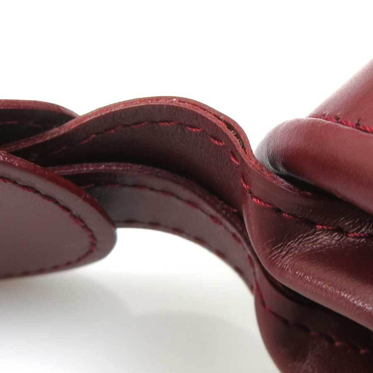 Cartier Burgundy Leather Shoulder Bag (Pre-Owned)