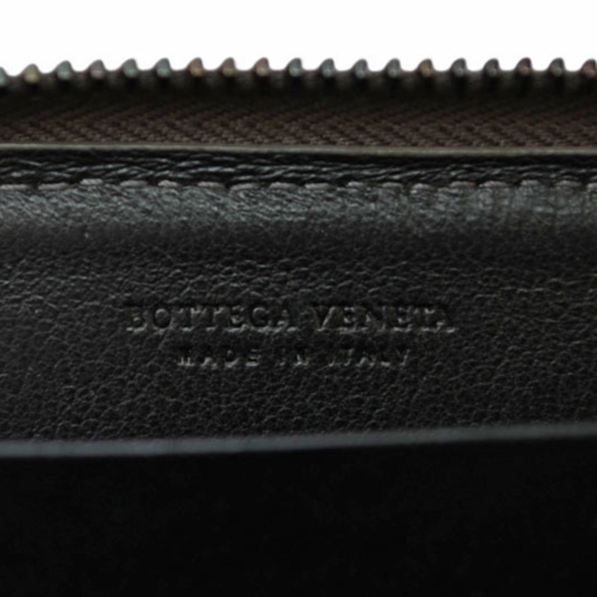 Bottega Veneta Intrecciato Gray Khaki Coin Purse/Coin Case (Pre-Owned)