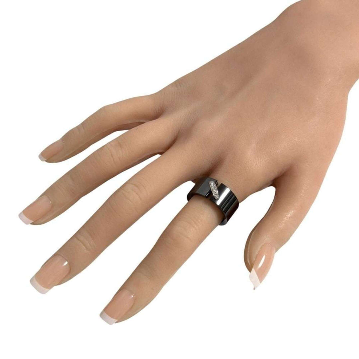 Chaumet Black White Gold (18K) Band Ring (Pre-Owned)