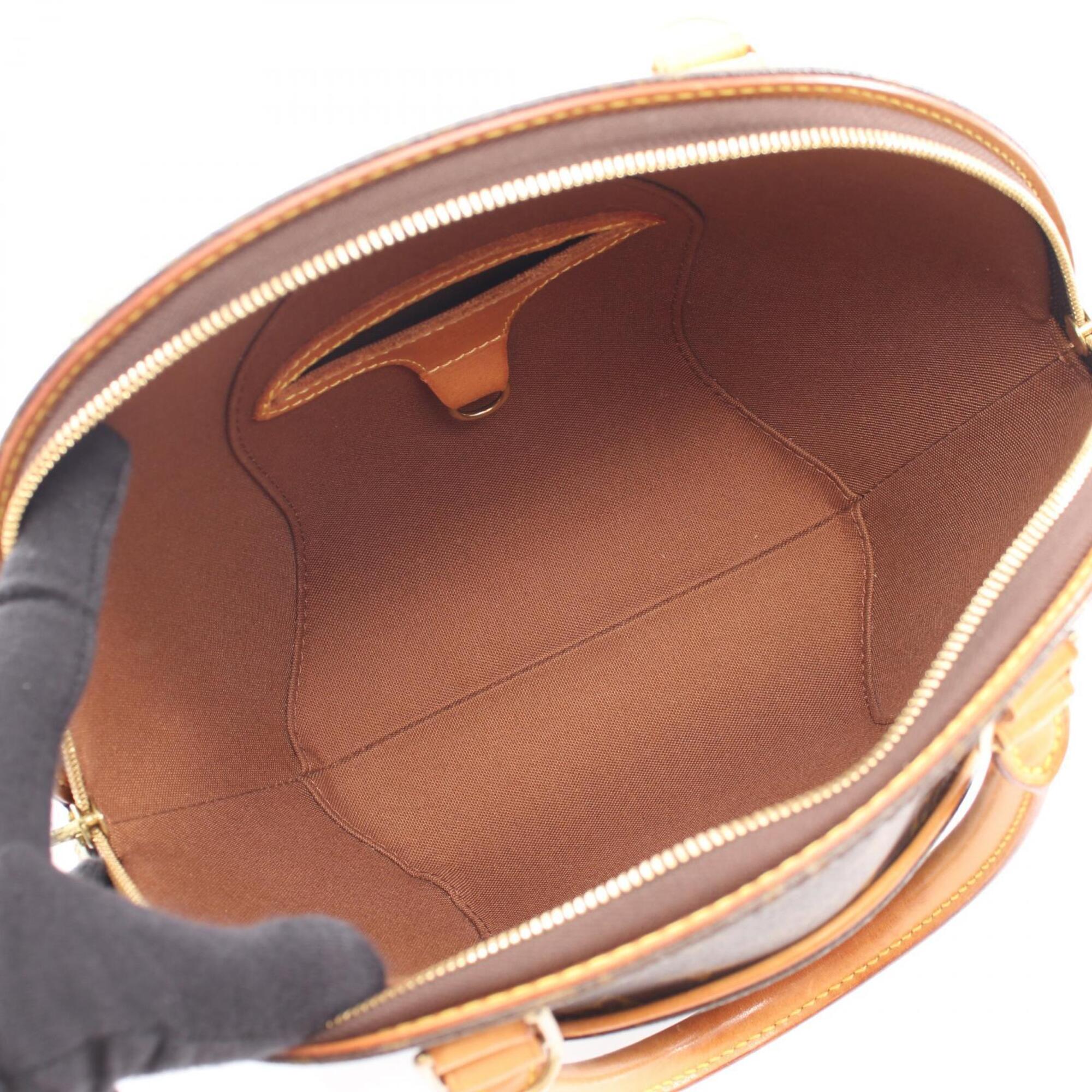 Louis Vuitton Brown Coated Canvas Pvc Monogram Leather Handbag (Pre-Owned)