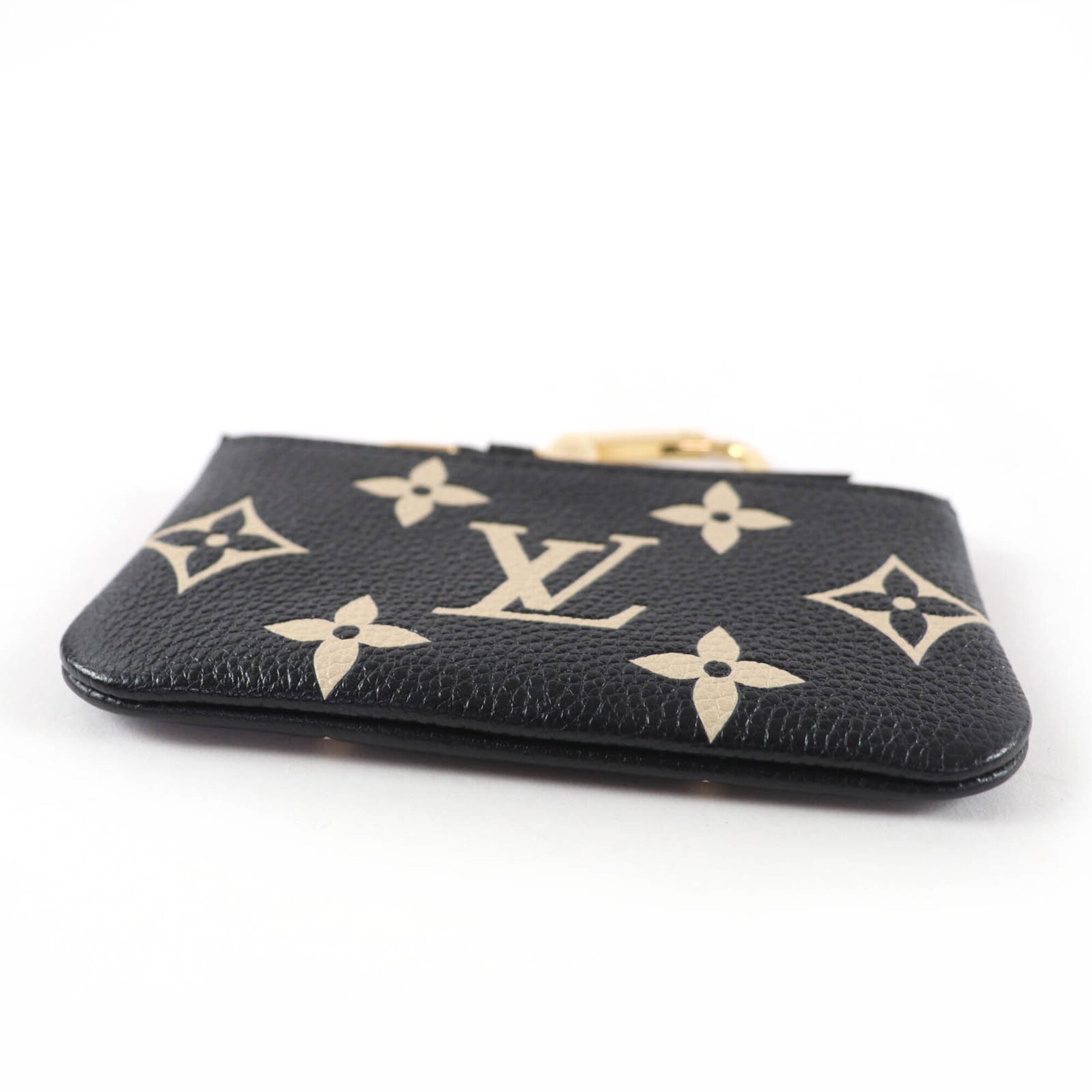 Louis Vuitton Beige Black Monogram Empreinte Coin Purse/Coin Case (Pre-Owned)