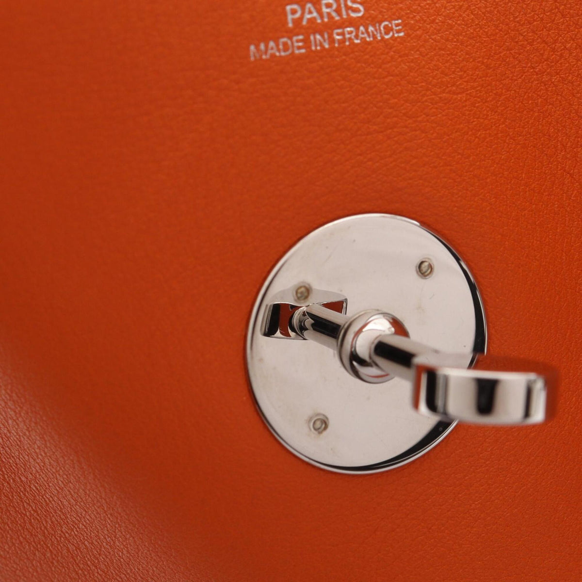 Hermes Orange Swift Leather Handbag Shoulder Bag (Pre-Owned)