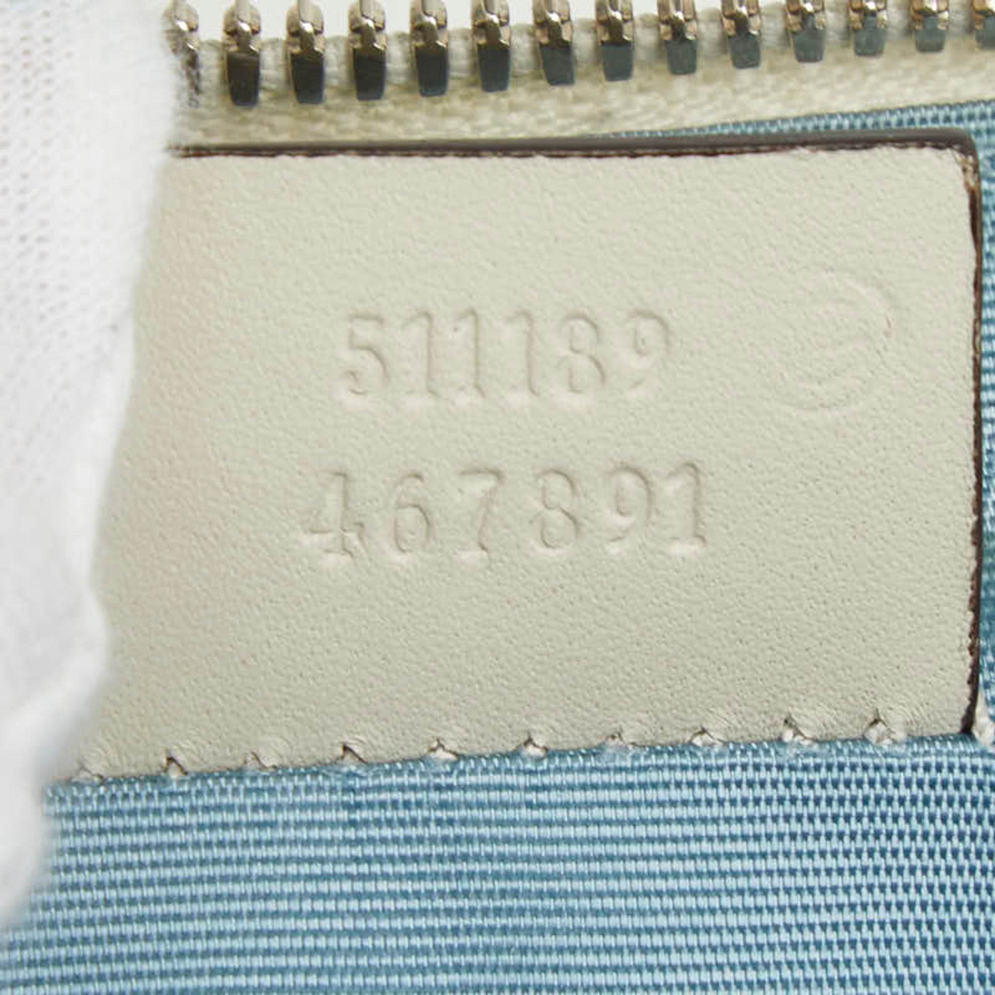Gucci Gold Off-White Leather Shoulder Bag (Pre-Owned)