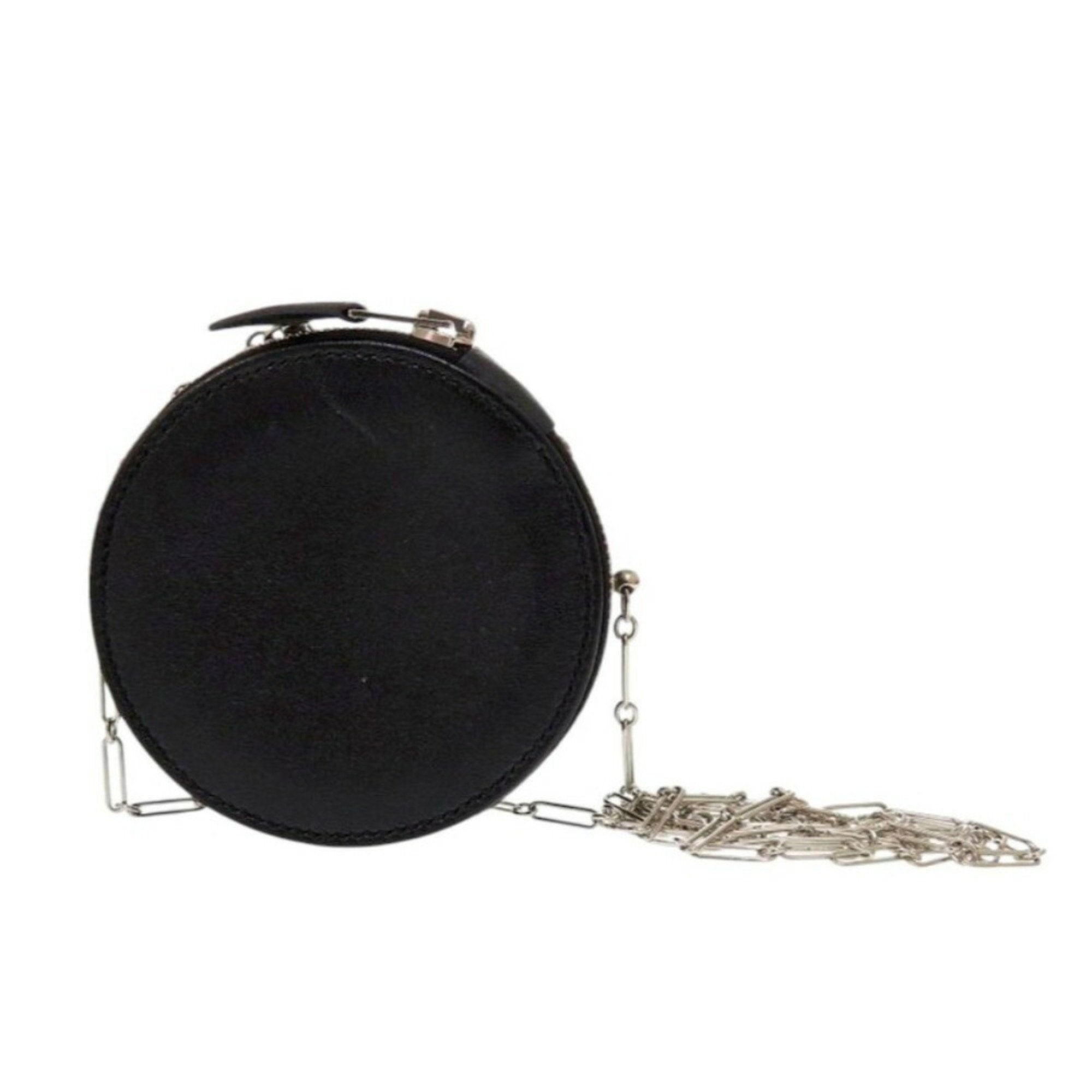 Hermes Black Leather Shoulder Bag (Pre-Owned)