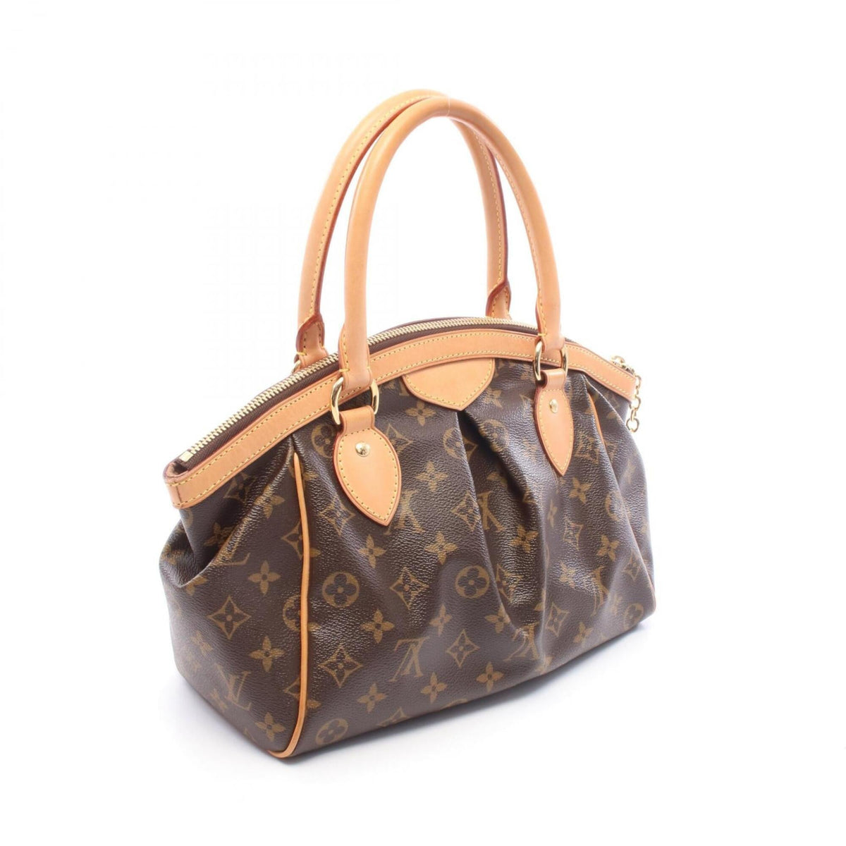 Louis Vuitton Brown Coated Canvas Monogram Leather Handbag (Pre-Owned)