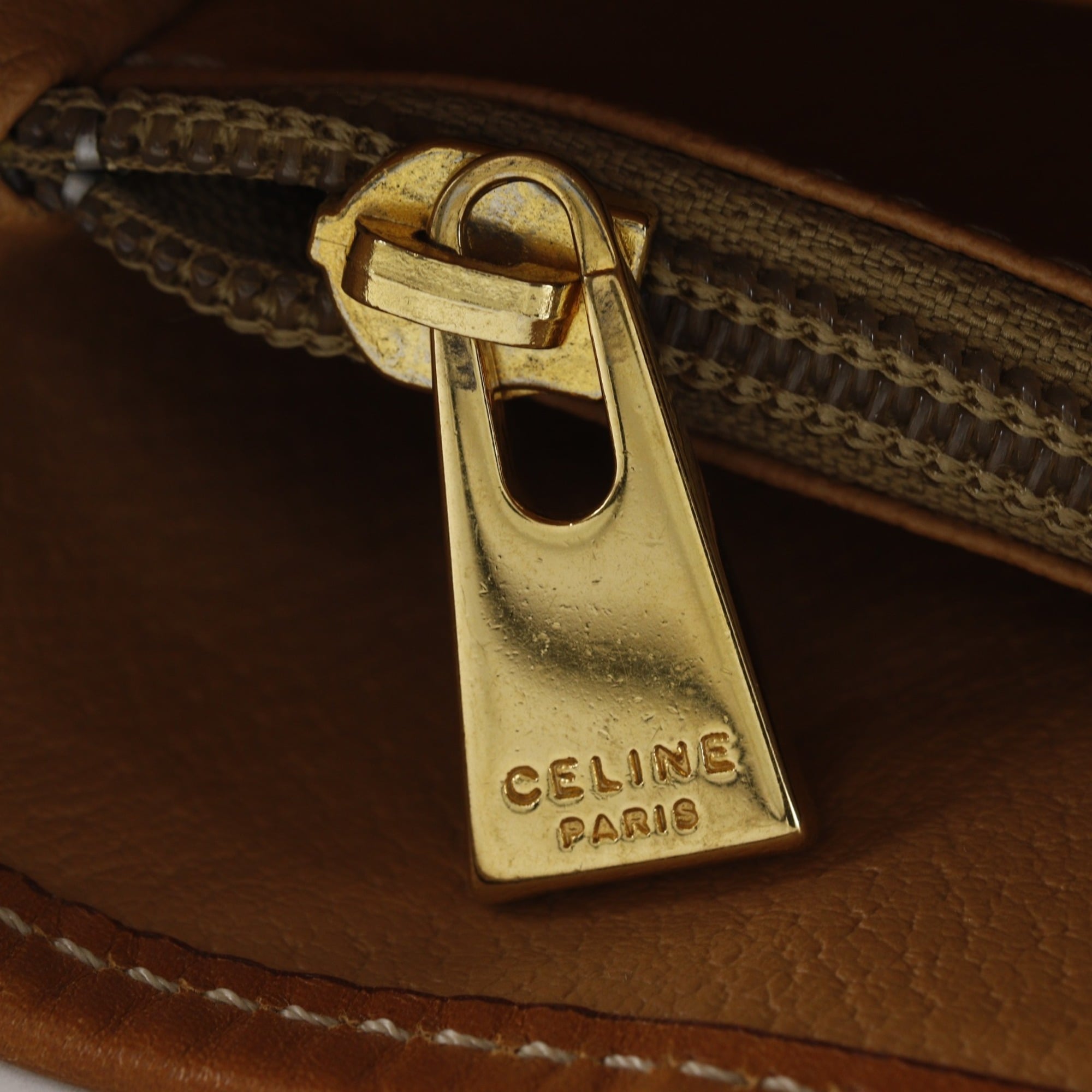 Celine Brown Pvc Tote Bag (Pre-Owned)