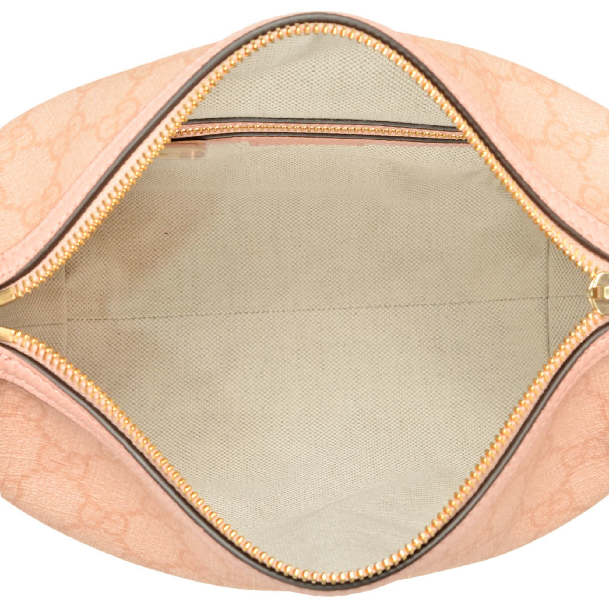Gucci Pink Gg Supreme Shoulder Bag (Pre-Owned)