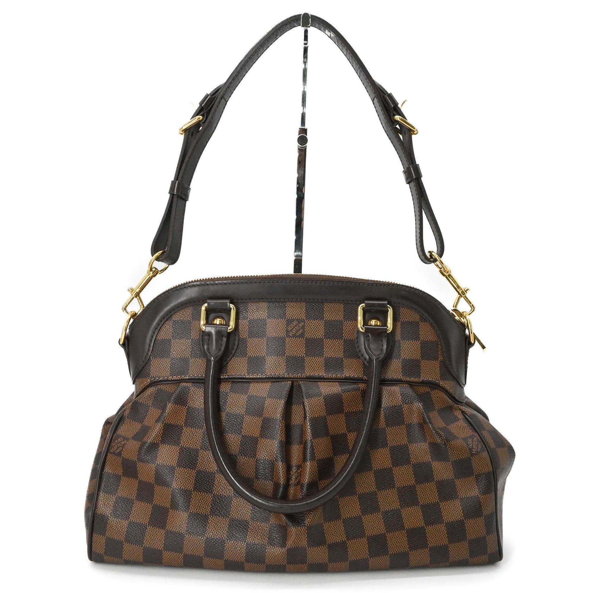 Louis Vuitton Brown Damier Canvas Handbag Shoulder Bag (Pre-Owned)