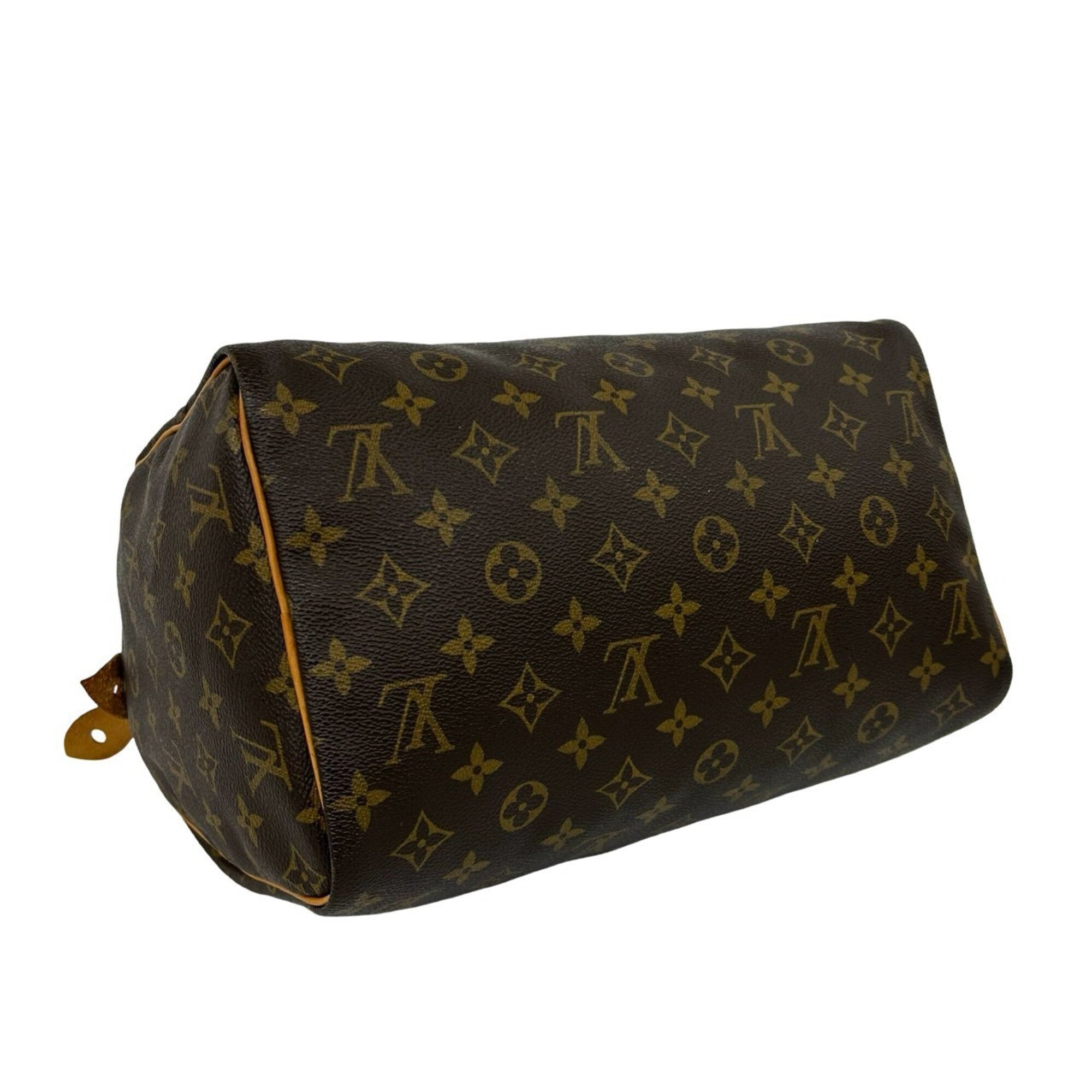 Louis Vuitton Brown Leather Pvc Boston Bag Handbag (Pre-Owned)