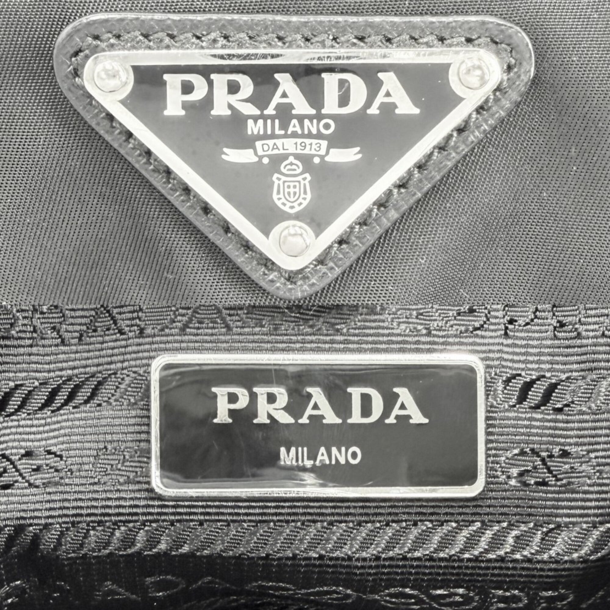 Prada Black Nylon Backpack (Pre-Owned)