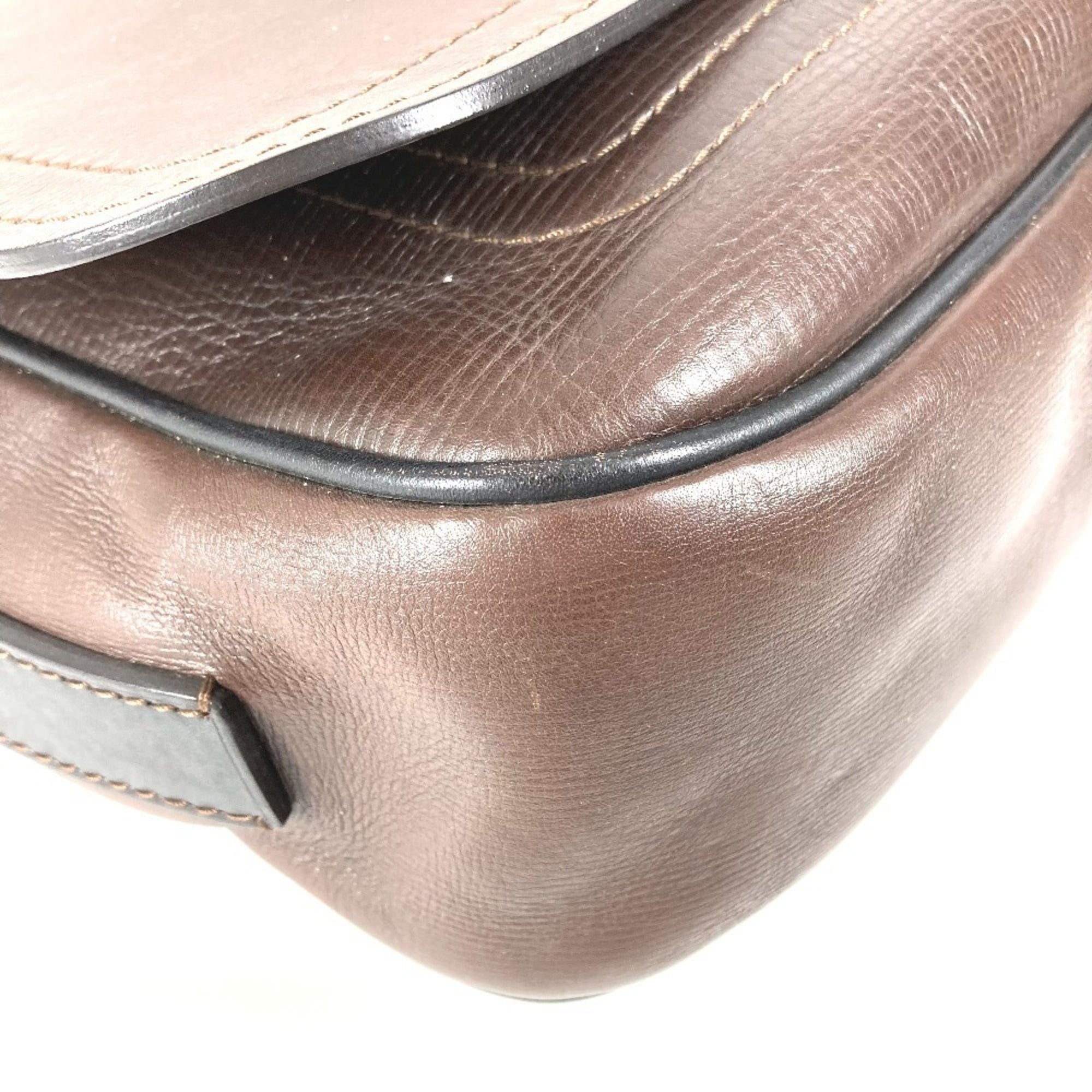 Louis Vuitton Brown Coffee Utah Leather Messenger Bag Shoulder Bag (Pre-Owned)