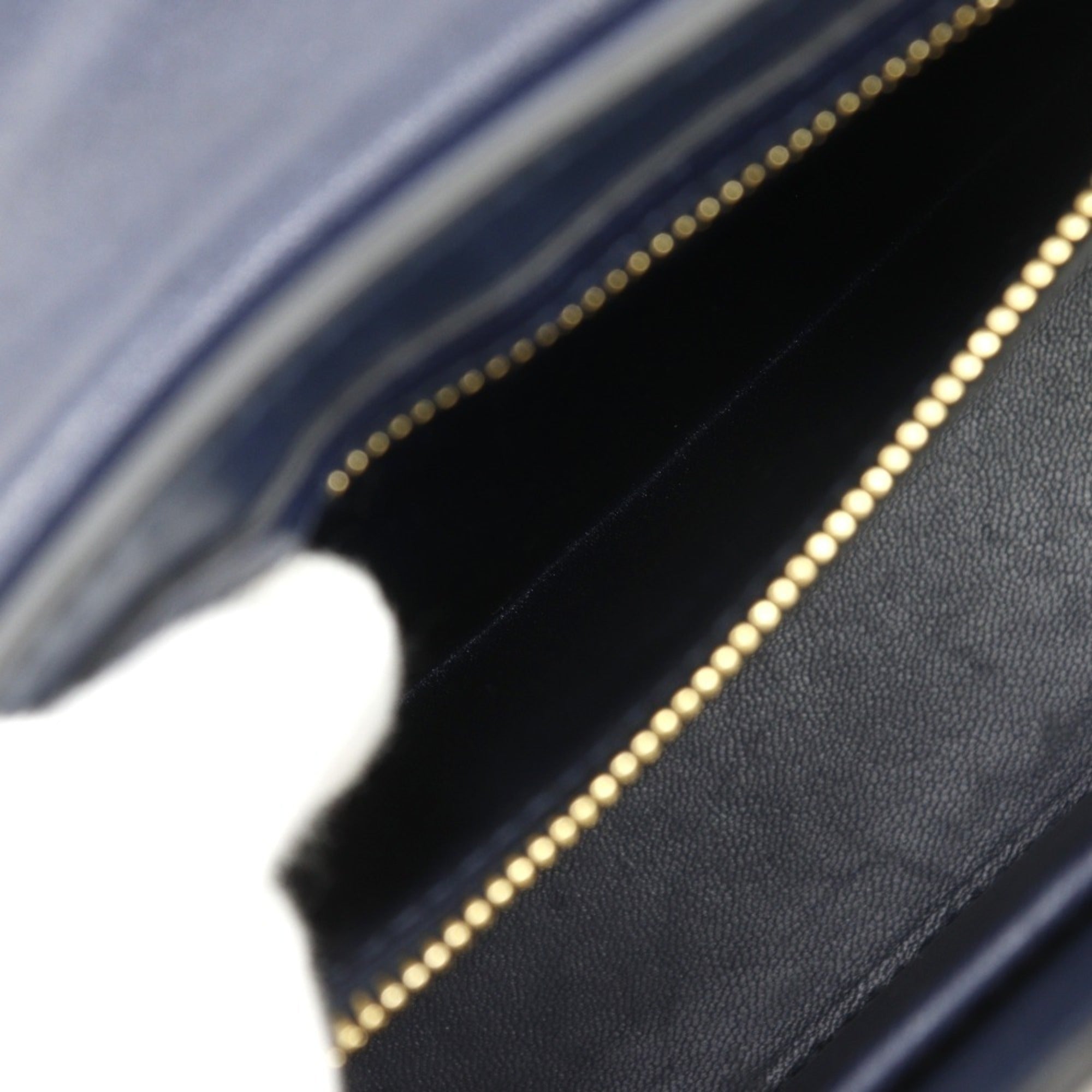 Valentino Garavani Navy Leather Shoulder Bag (Pre-Owned)