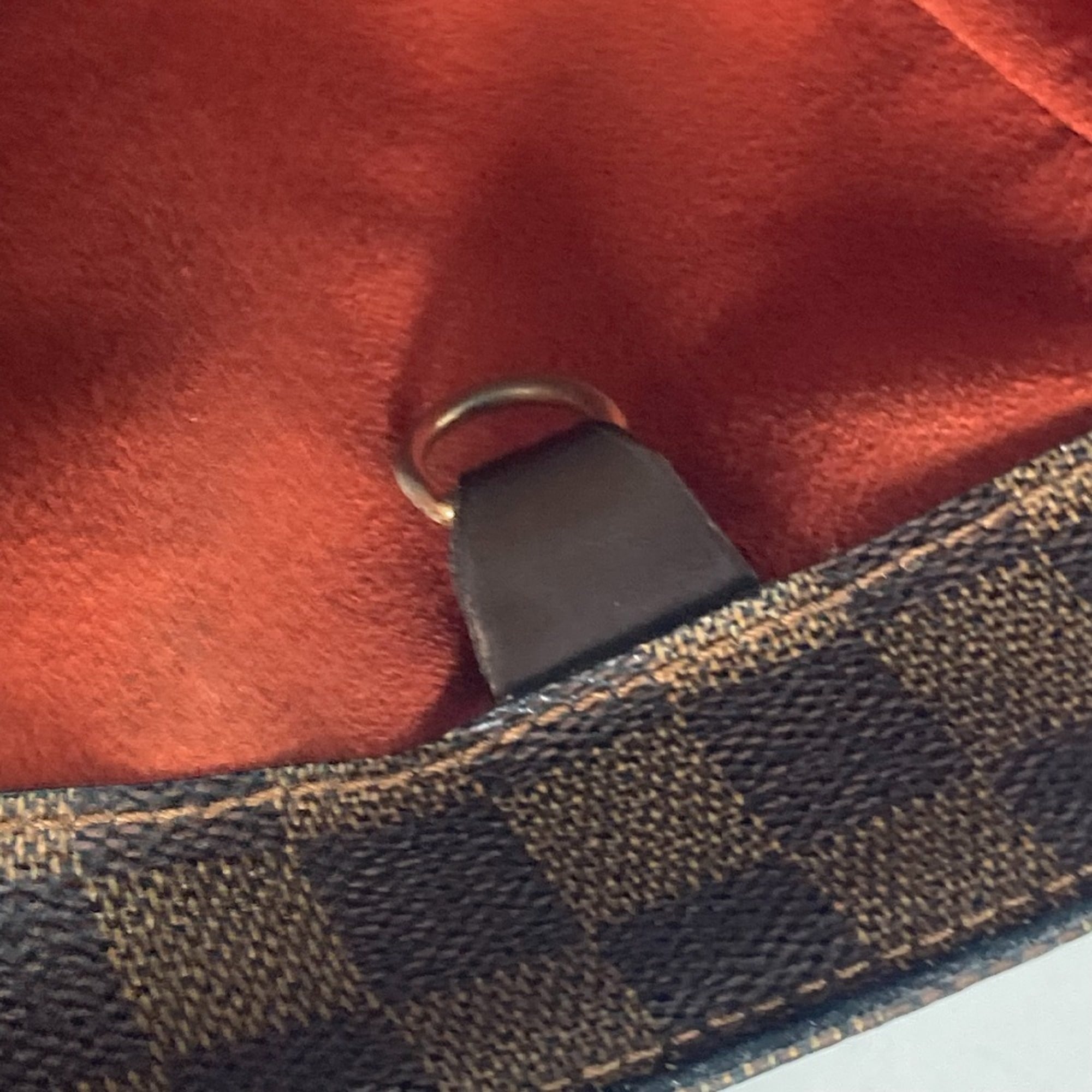 Louis Vuitton Brown Damier Canvas Shoulder Bag Tote Bag (Pre-Owned)