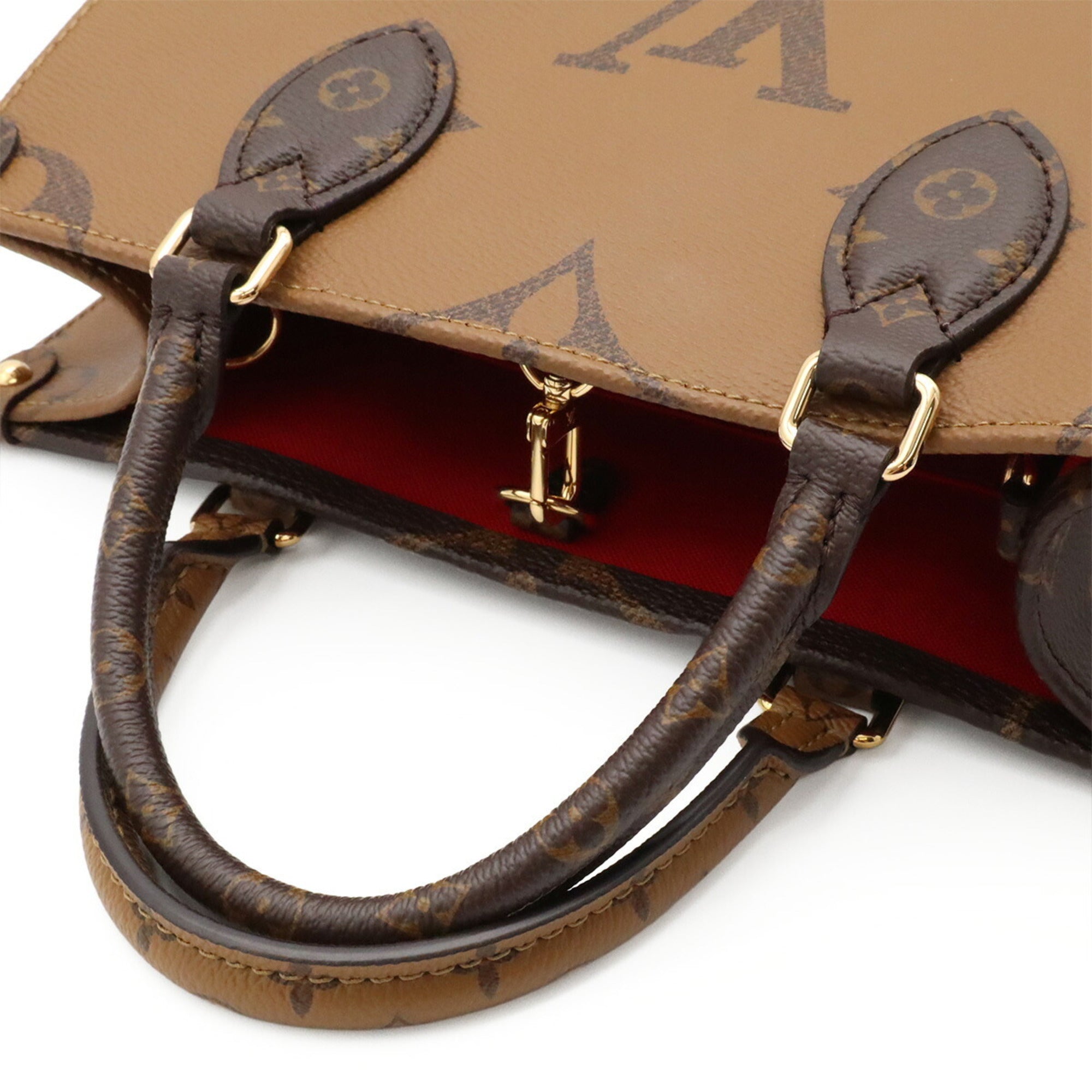 Louis Vuitton Dark Brown Light Brown Monogram Canvas Monogram Reverse Canvas Handbag Shoulder Bag (Pre-Owned)