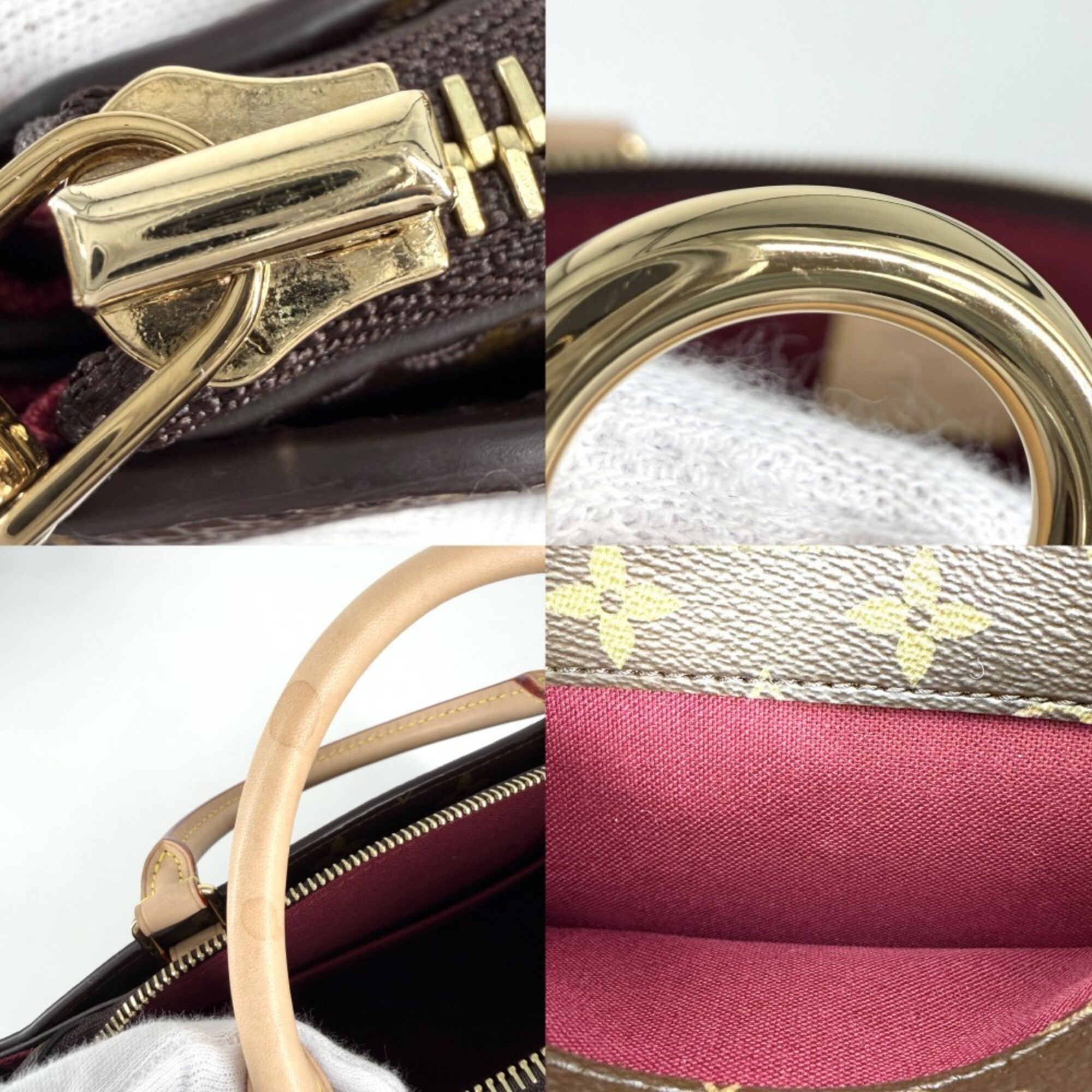 Louis Vuitton Brown Monogram Canvas Handbag Shoulder Bag (Pre-Owned)