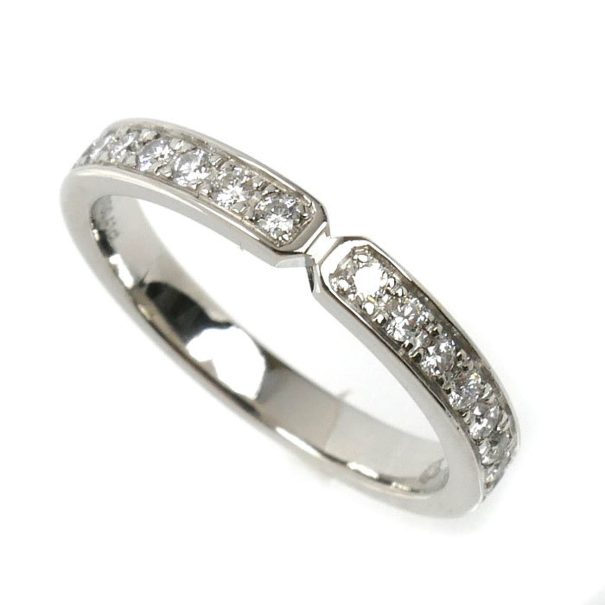 Hermes Platinum 950 Band Ring (Pre-Owned)
