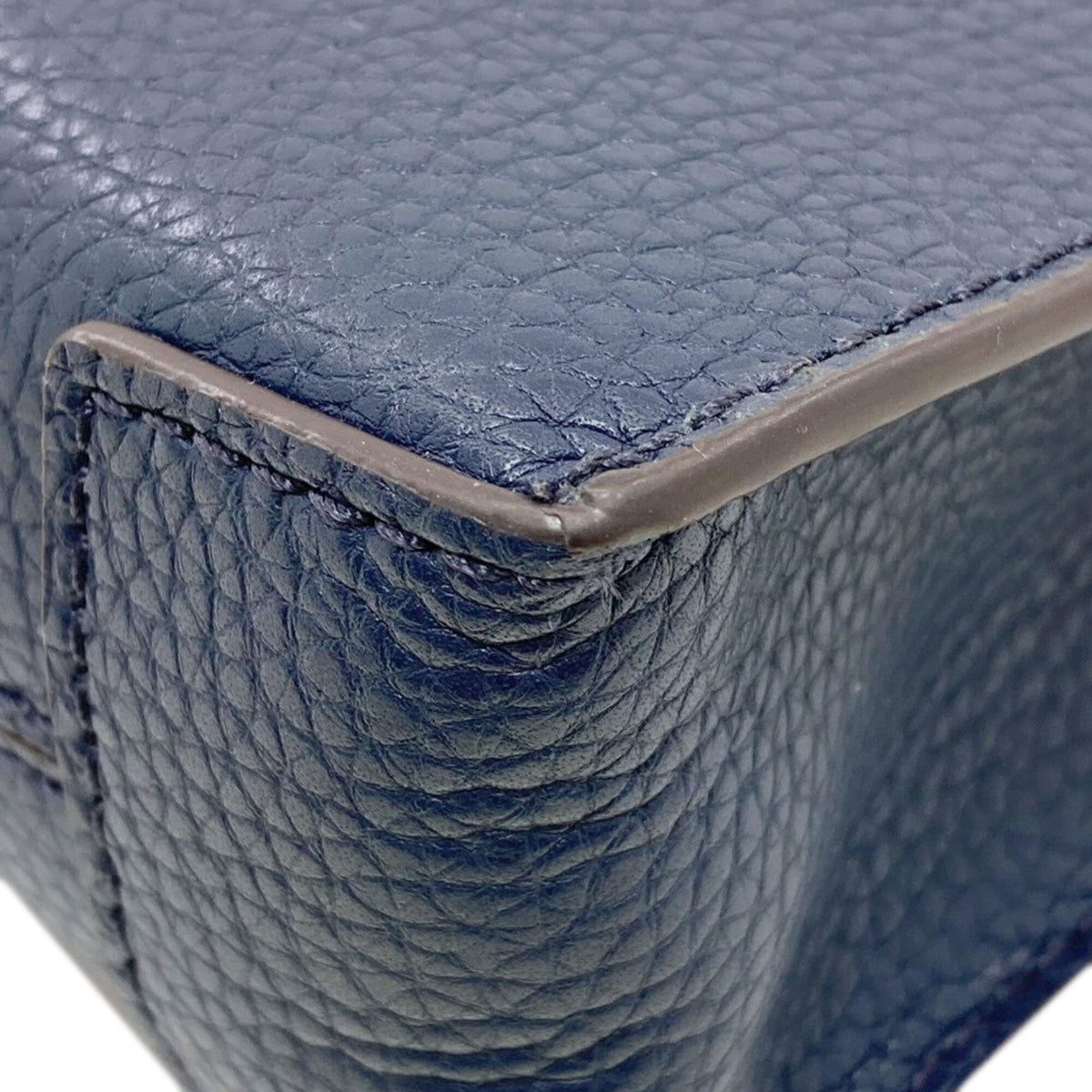 Michael Kors Blue Navy Leather Handbag (Pre-Owned)
