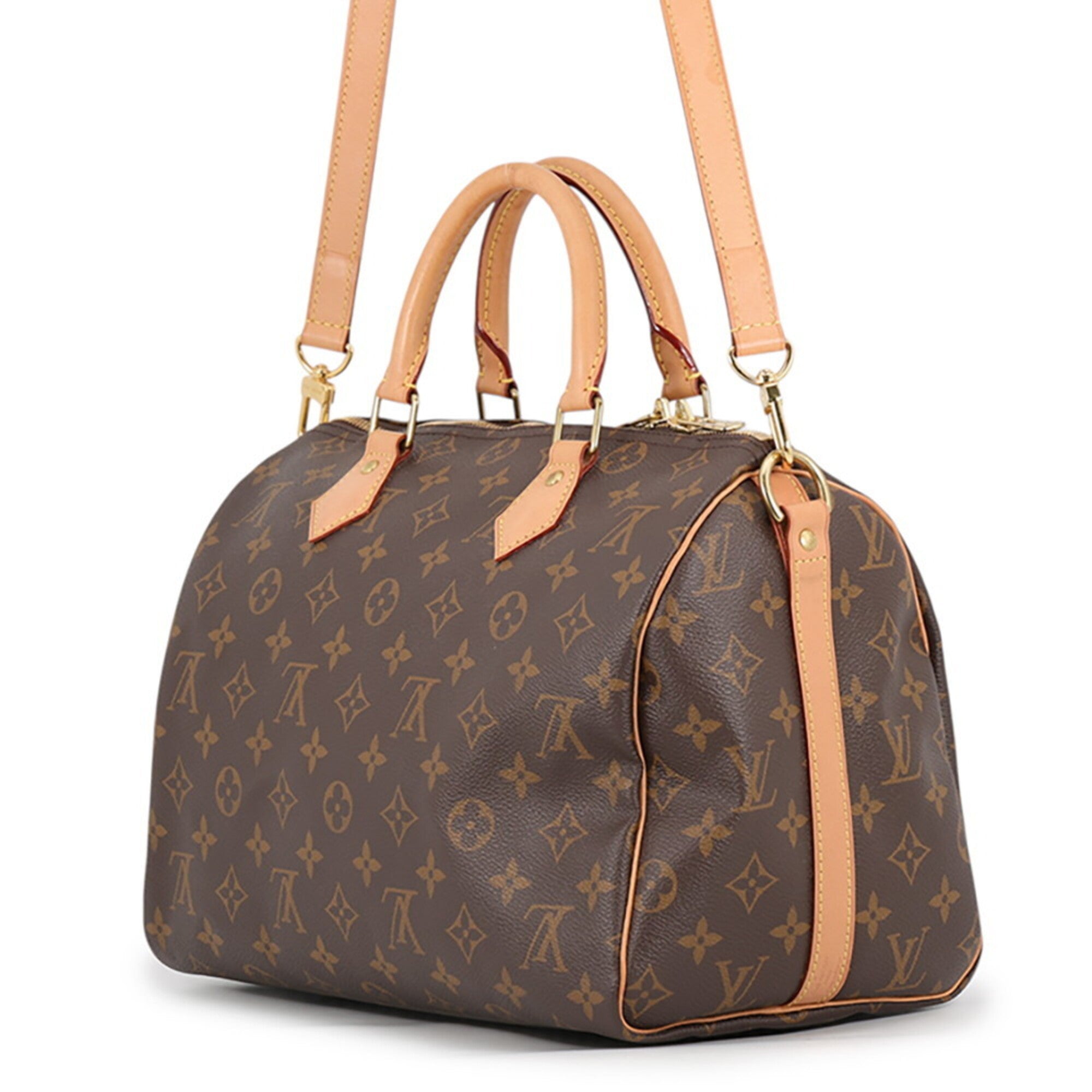 Louis Vuitton Brown Monogram Monogram Boston Bag Handbag (Pre-Owned)
