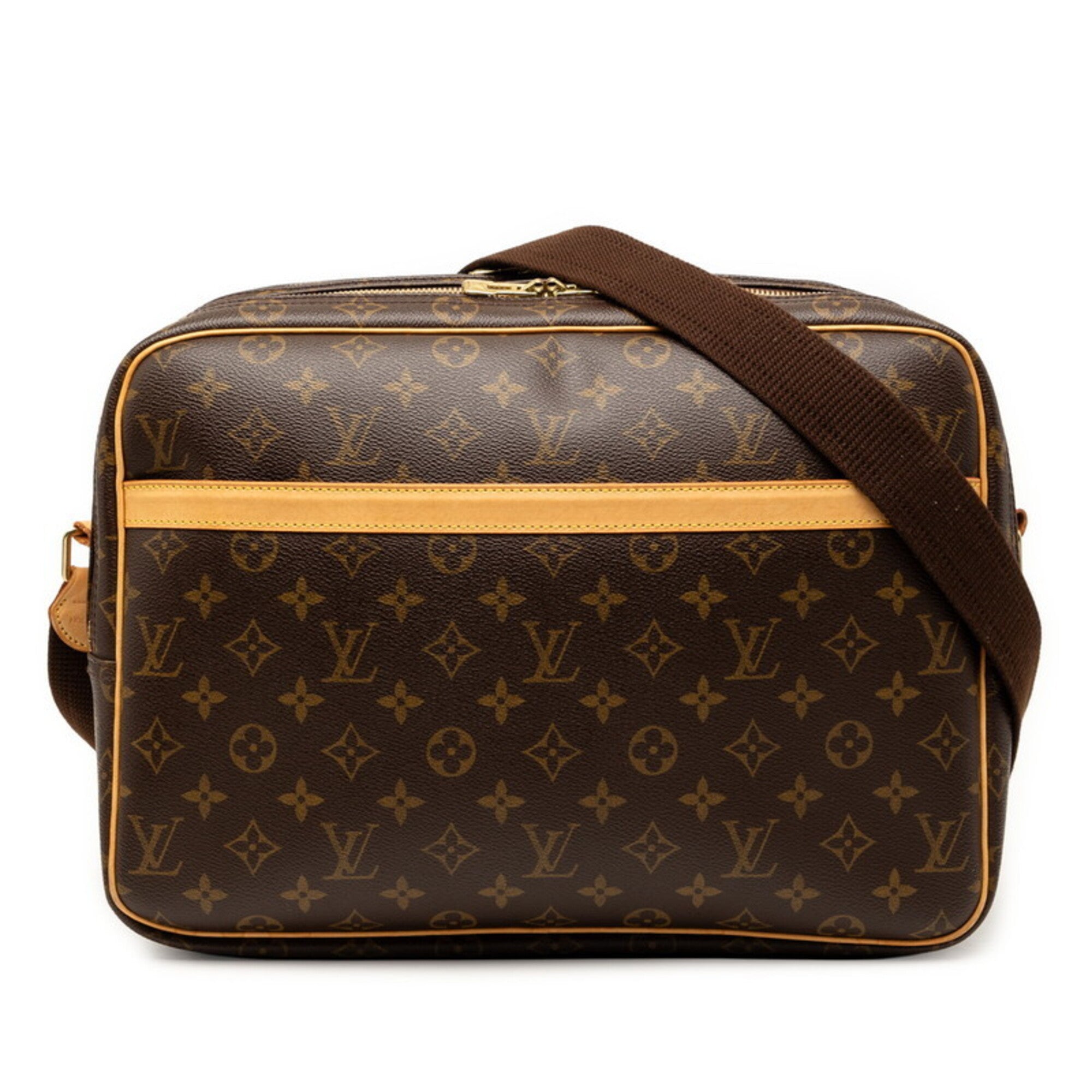 Louis Vuitton Brown Pvc Leather Shoulder Bag (Pre-Owned)