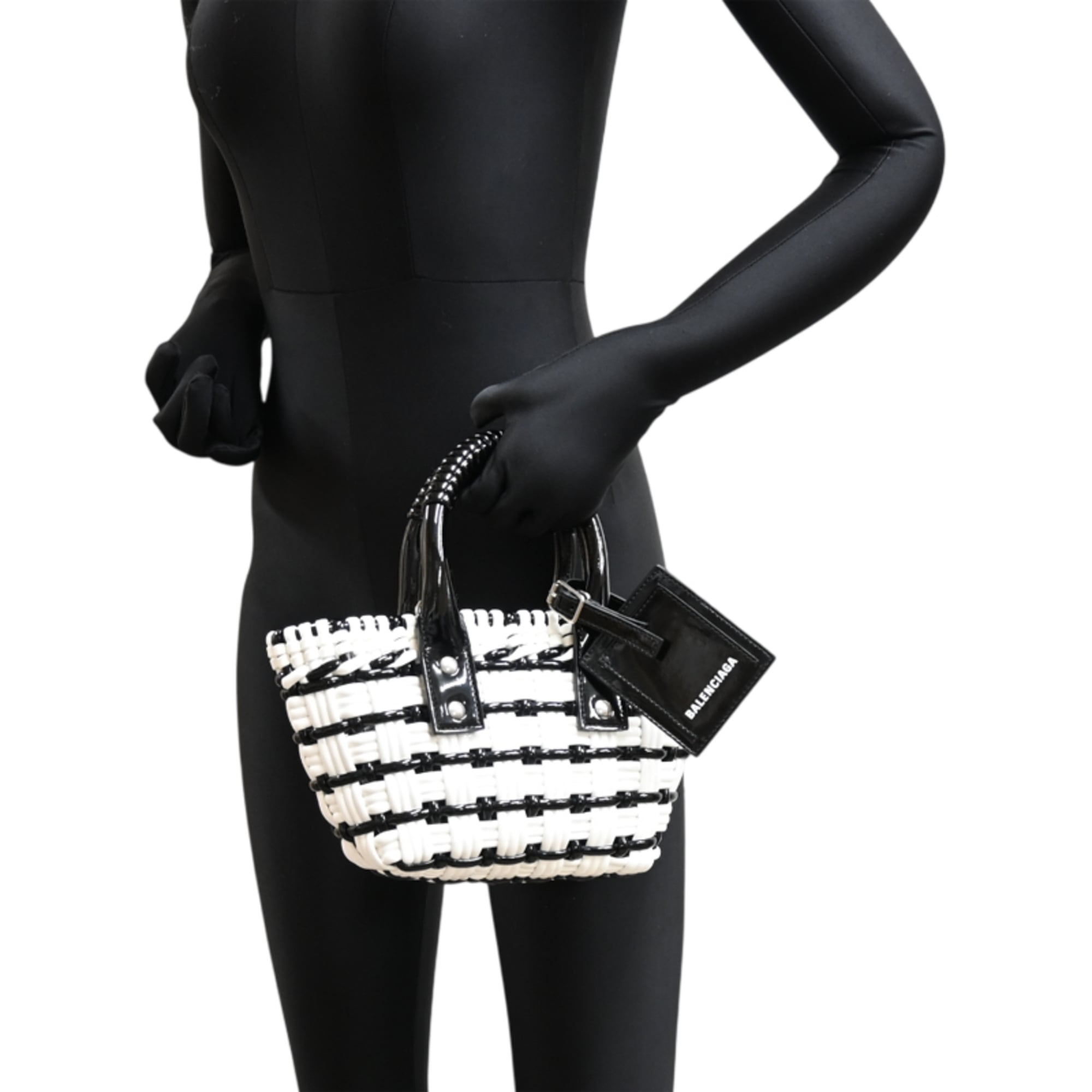 Balenciaga Black White Handbag (Pre-Owned)