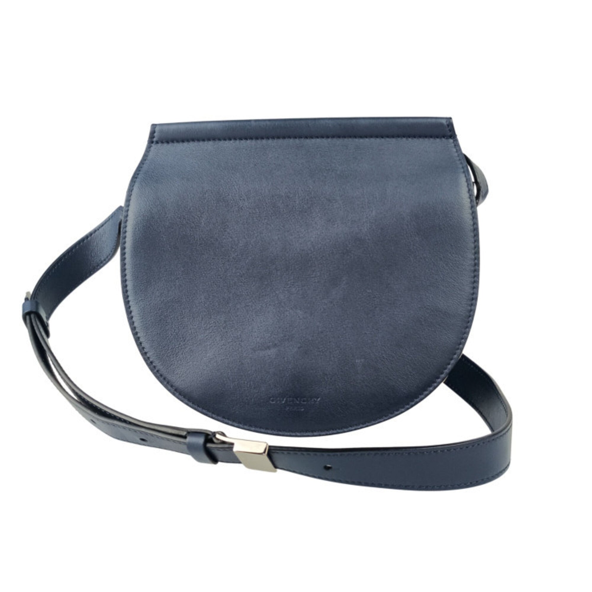 Givenchy Navy Leather Shoulder Bag (Pre-Owned)