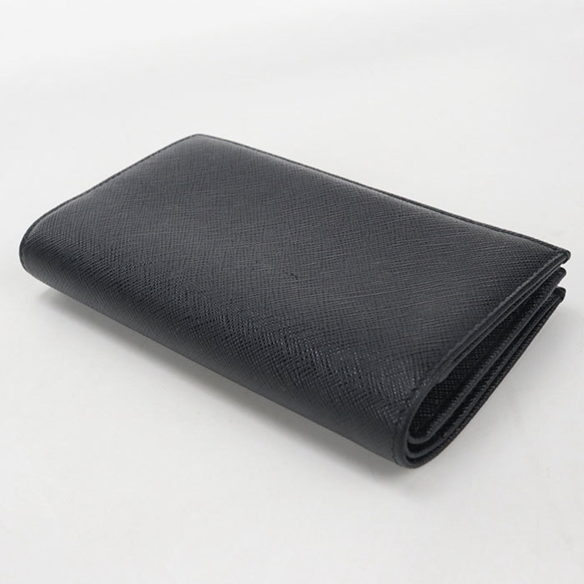 Prada Black Leather Wallet (Bi-Fold) (Pre-Owned)
