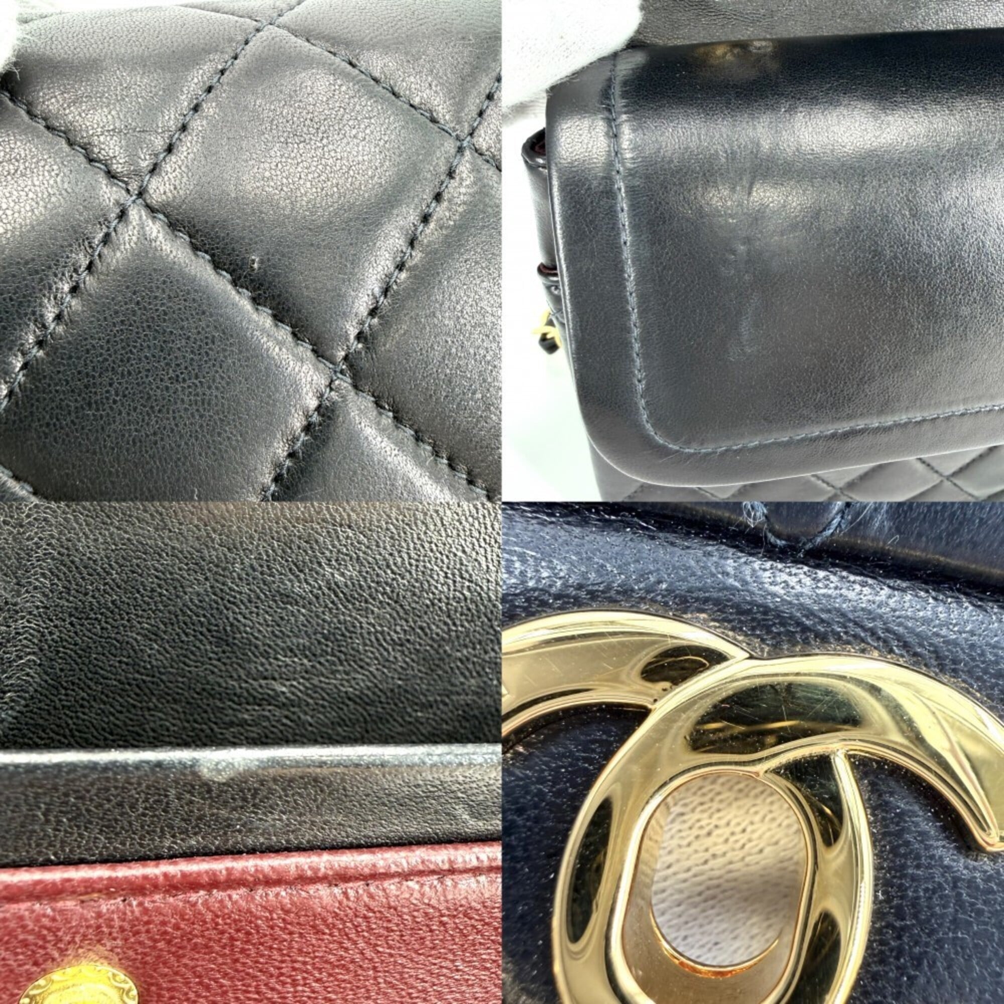 Chanel Black Leather Shoulder Bag (Pre-Owned)