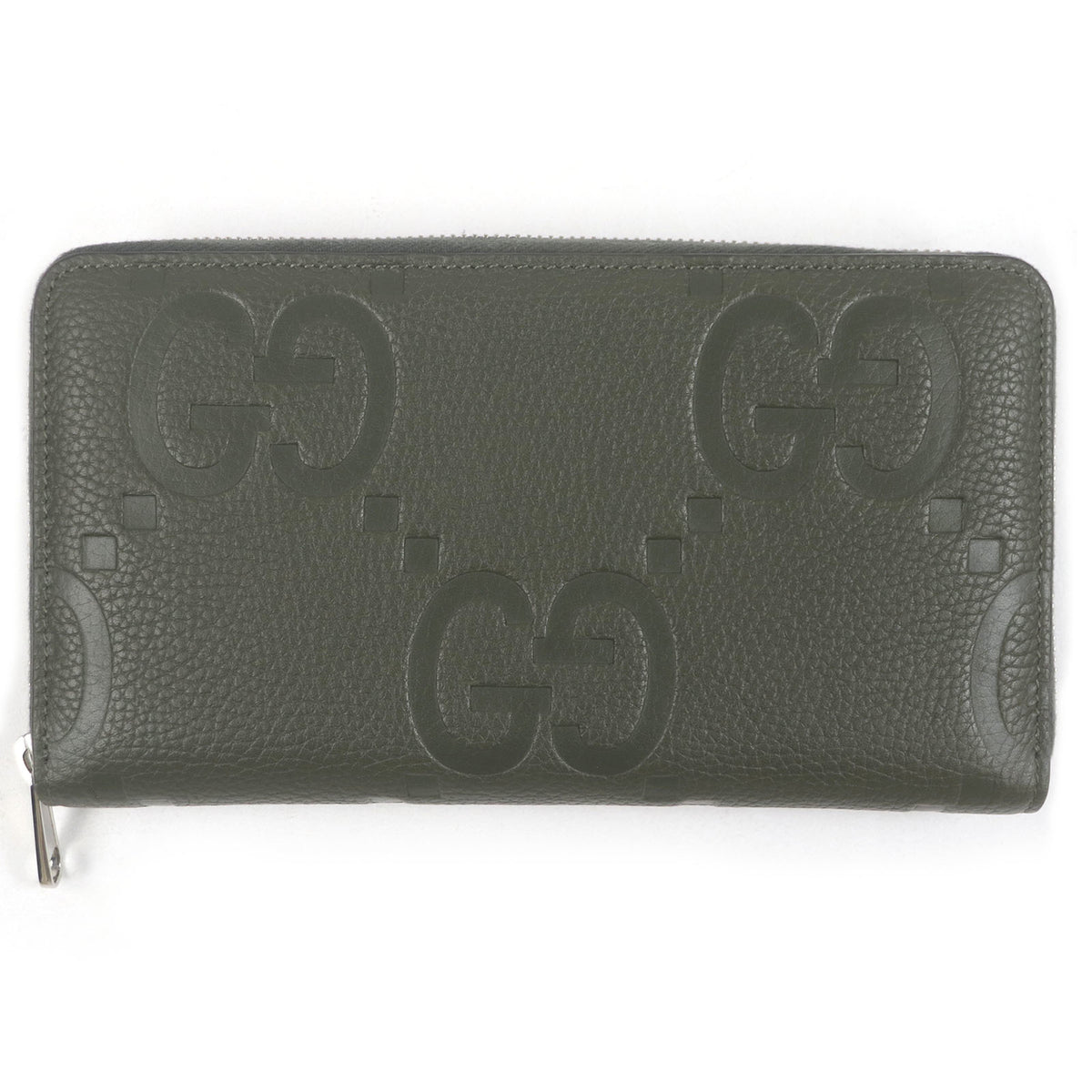 Gucci Khaki Leather Long Wallet (Bi-Fold) (Pre-Owned)