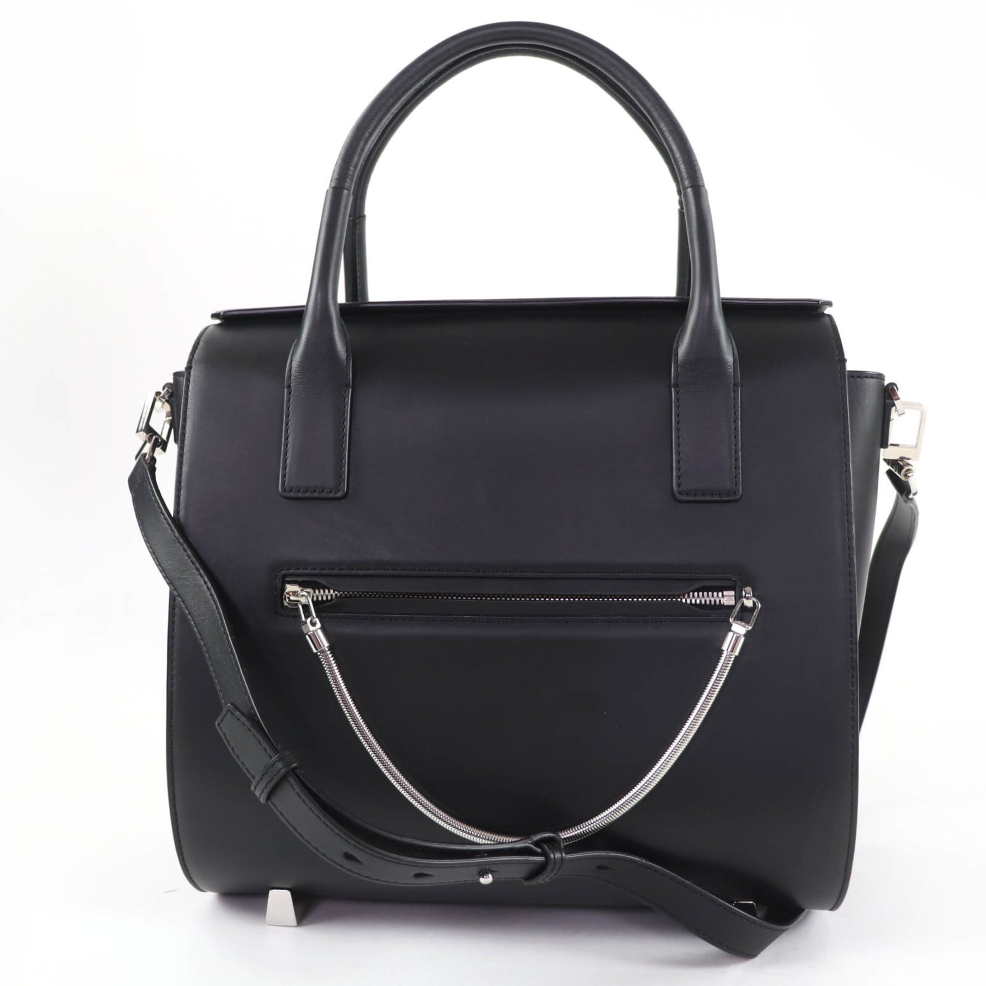 Alexander Wang Black Leather Handbag Shoulder Bag (Pre-Owned)