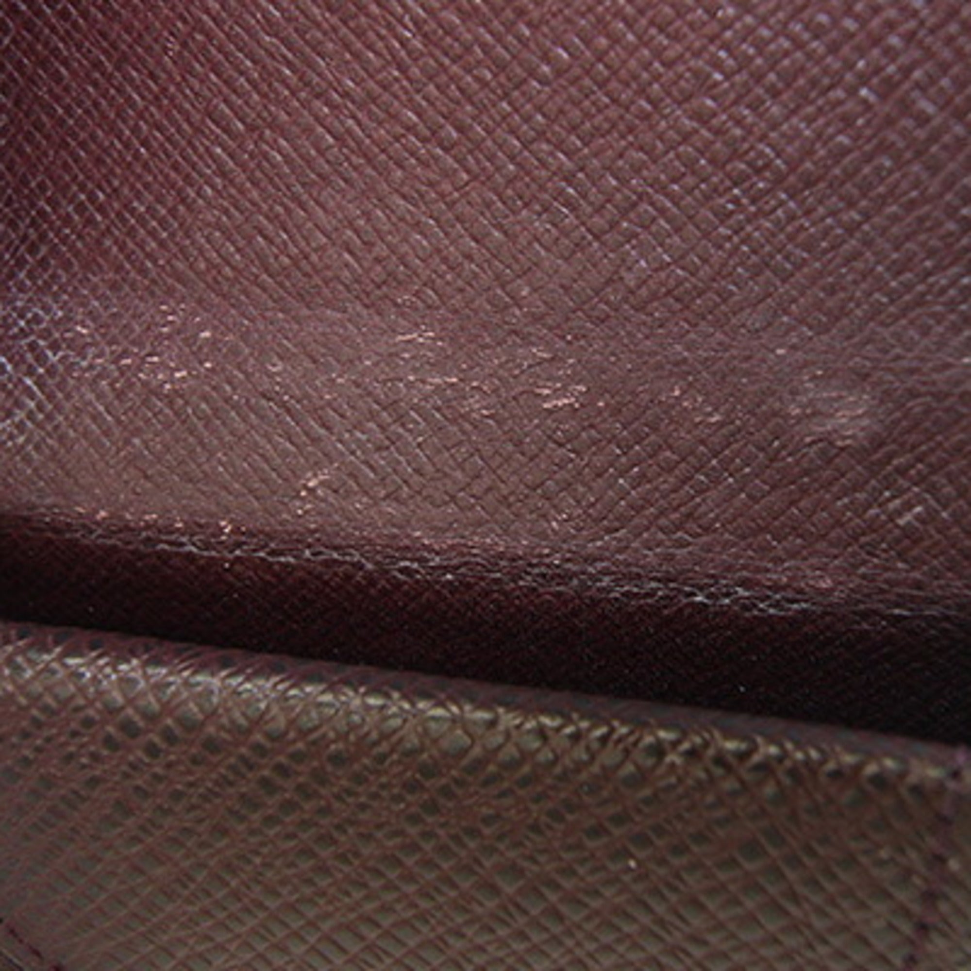 Louis Vuitton Taiga Acajou Taiga Leather Coin Purse/Coin Case (Pre-Owned)
