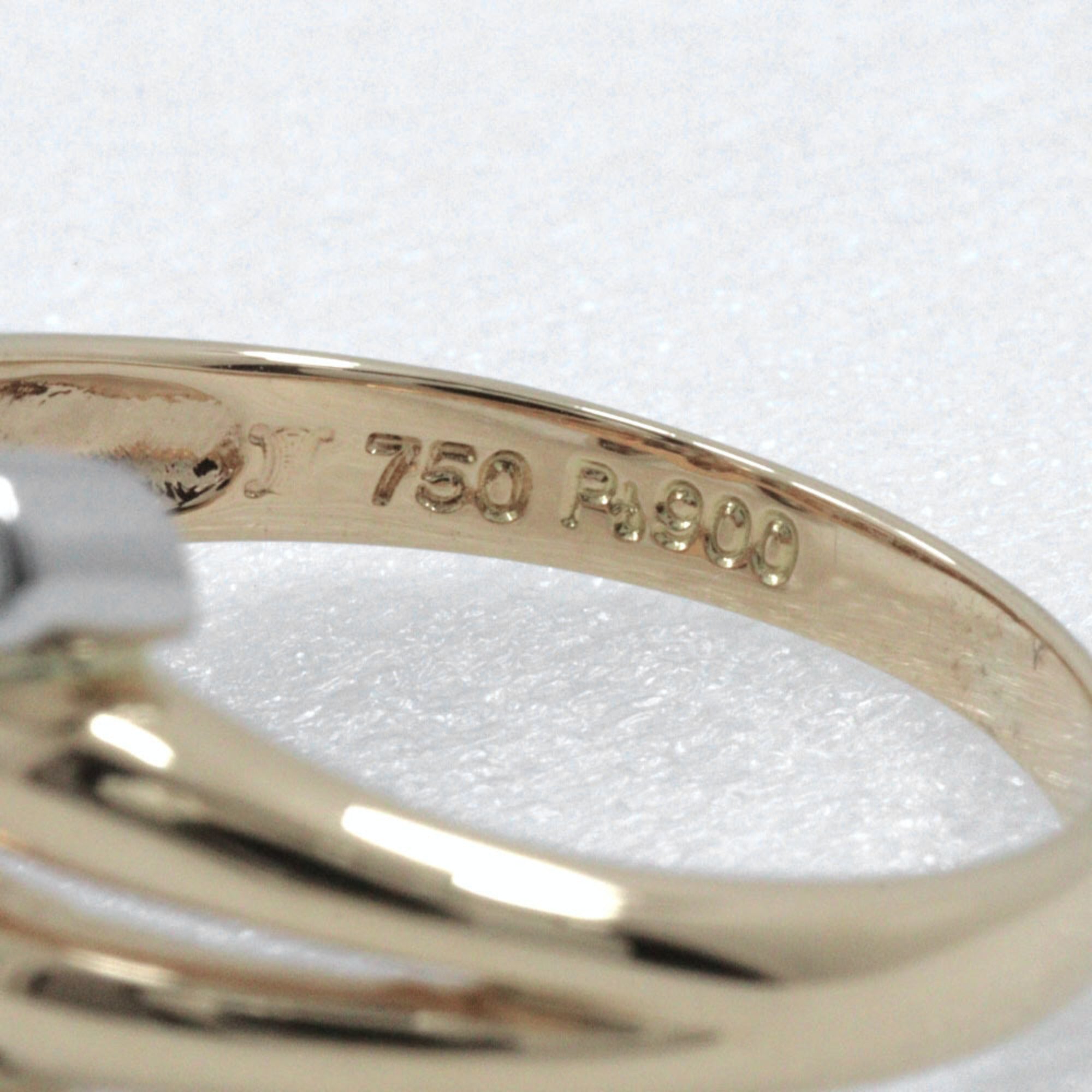 Celine Yellow Gold (18K) Platinum 900 Band Ring (Pre-Owned)