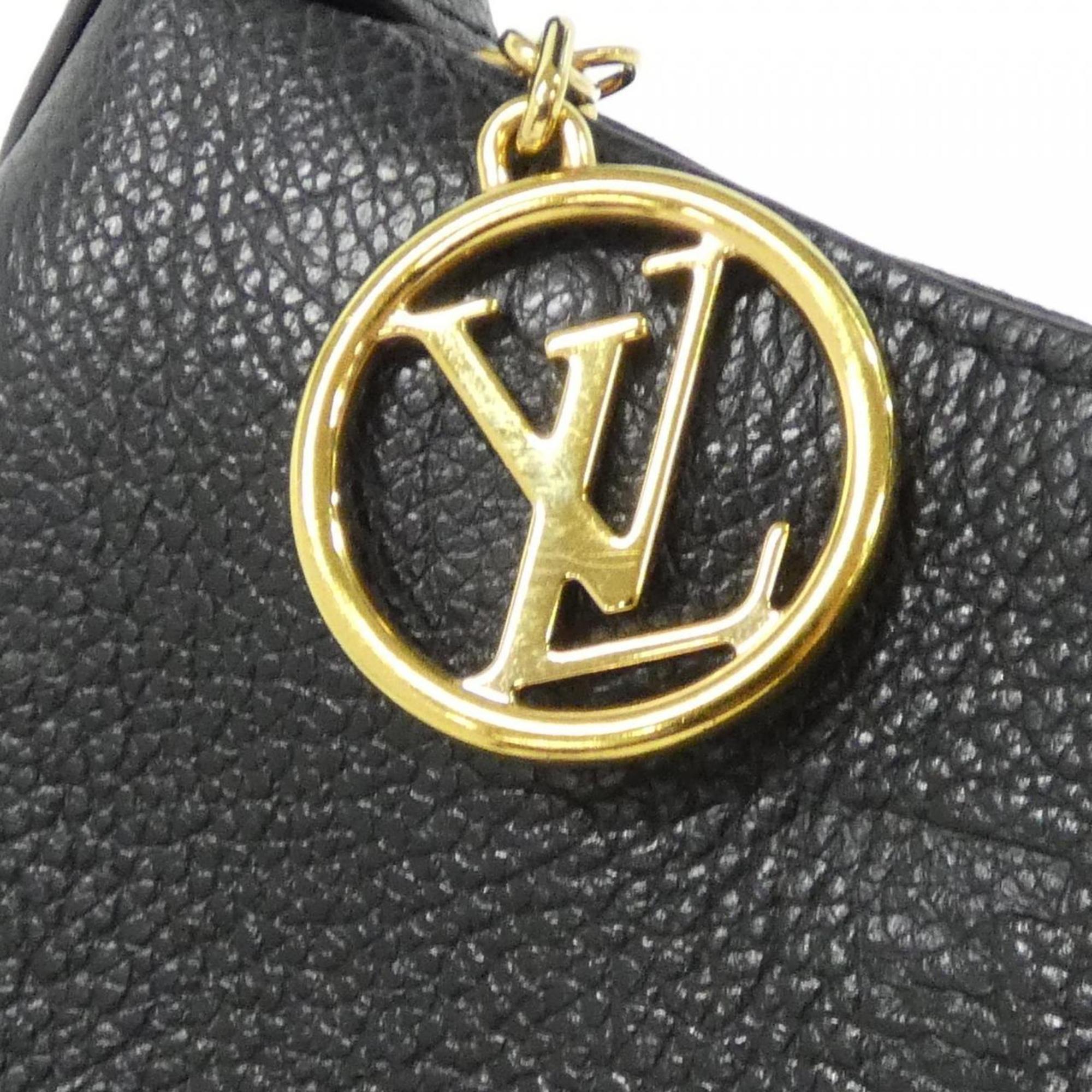Louis Vuitton Black Leather Shoulder Bag (Pre-Owned)