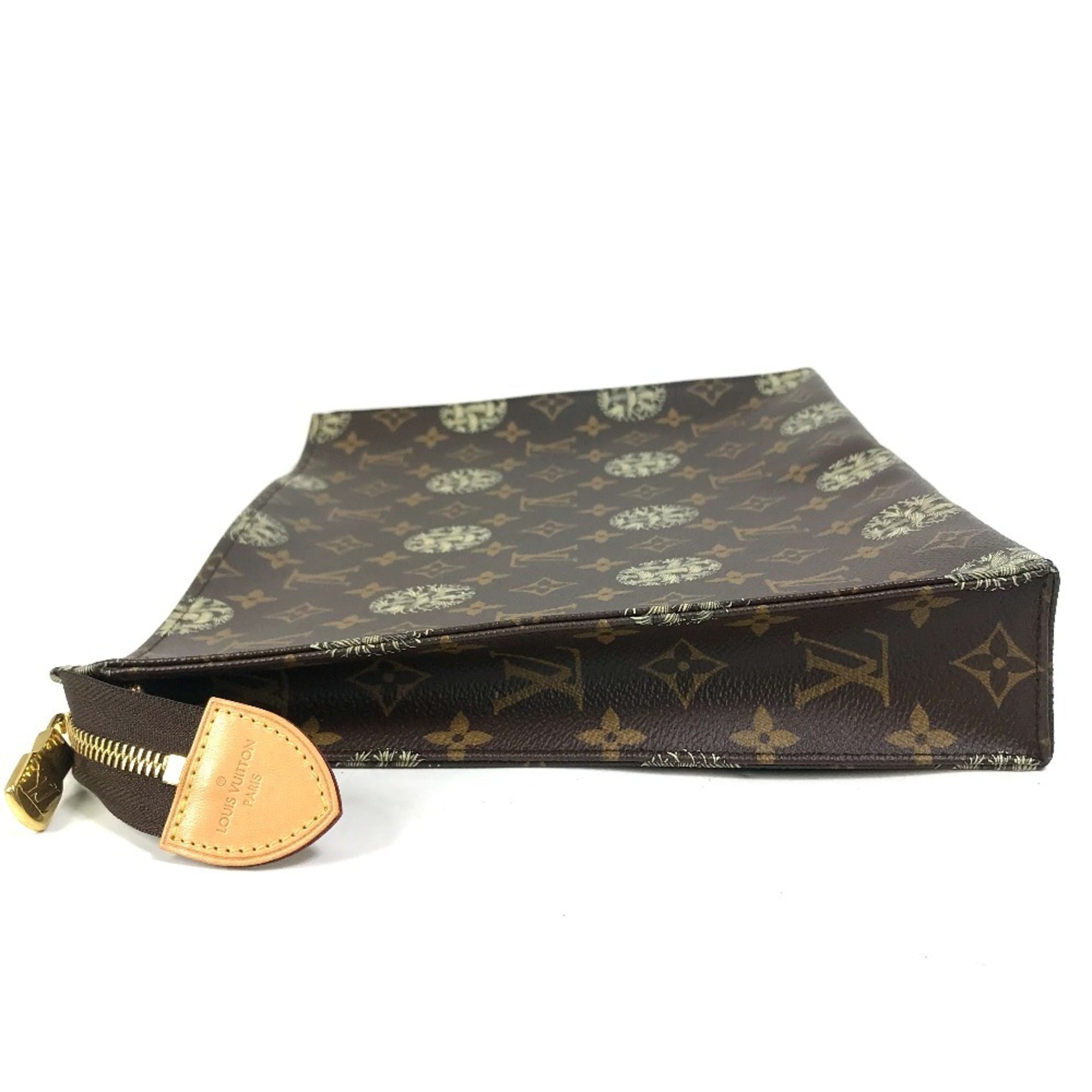 Louis Vuitton Brown Monogram Clutch Bag Pochette (Pre-Owned)