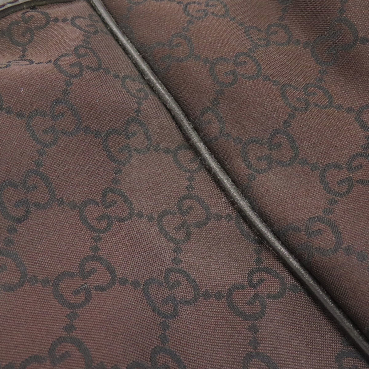 Gucci Dark Brown Nylon Tote Bag (Pre-Owned)