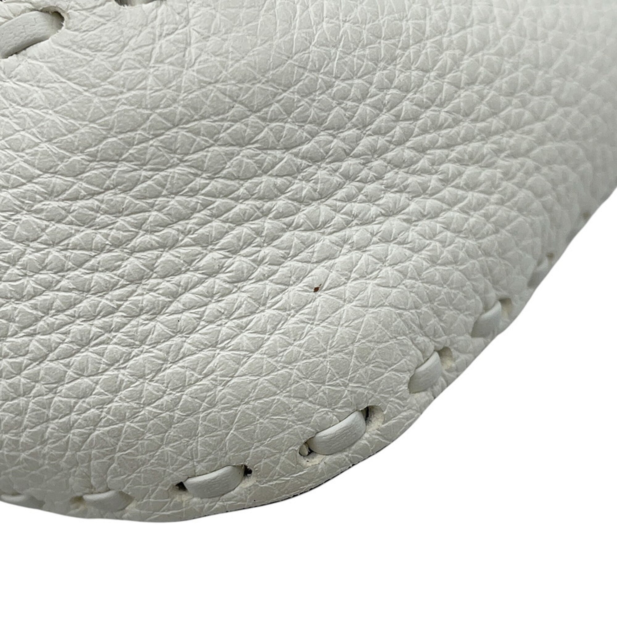 Fendi Selleria White Leather Handbag (Pre-Owned)