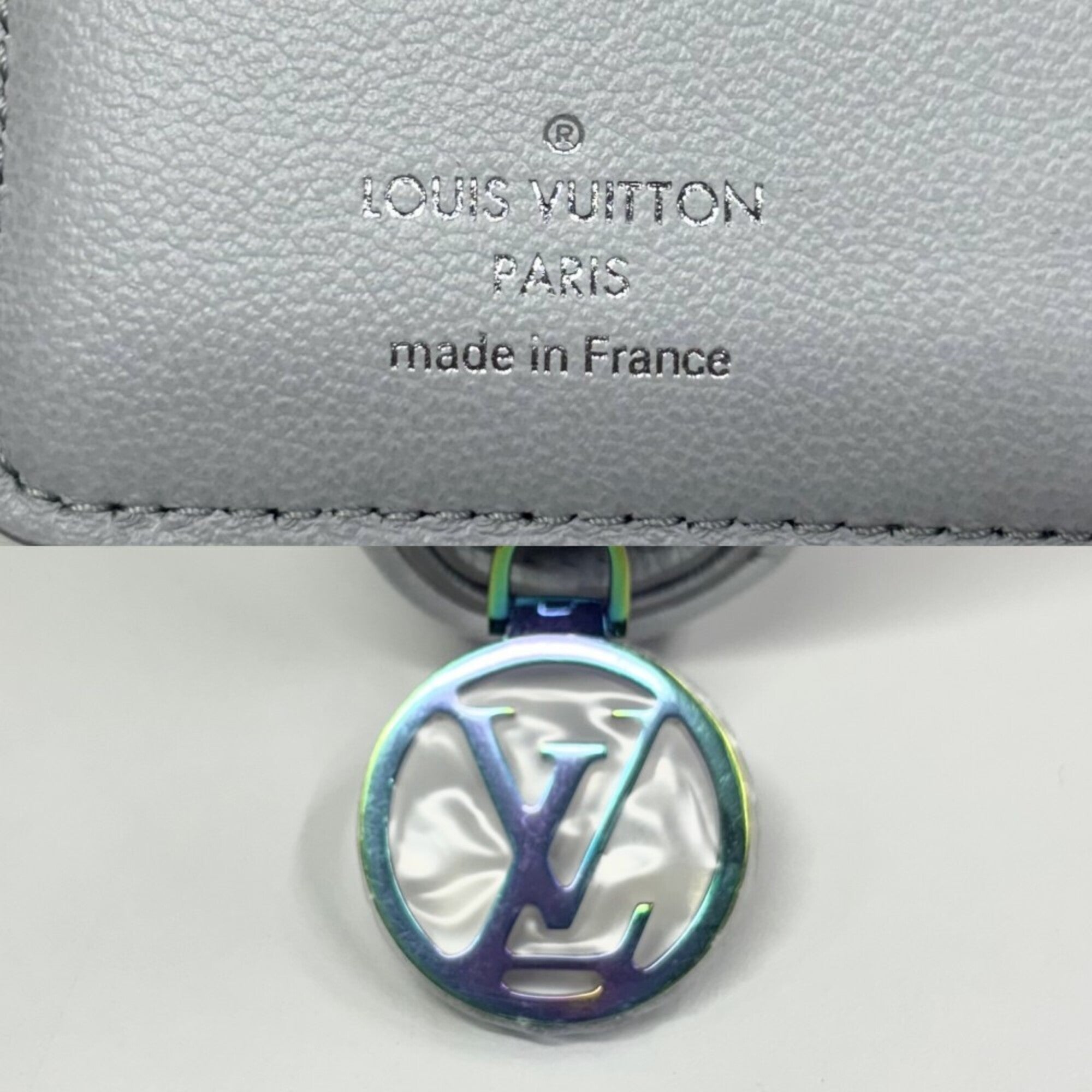 Louis Vuitton Blue Gray Monogram Wallet (Bi-Fold) (Pre-Owned)