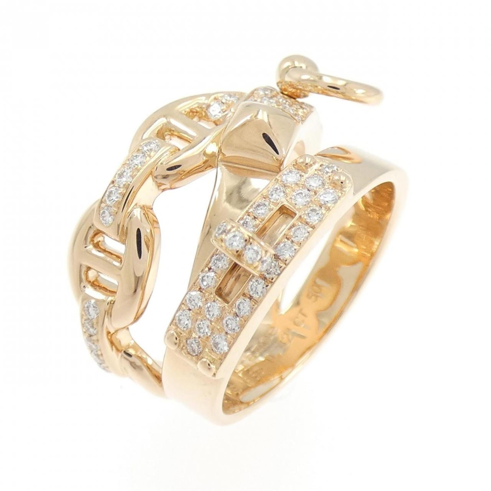 Hermes Pink Gold Pink Gold (18K) Band Ring (Pre-Owned)