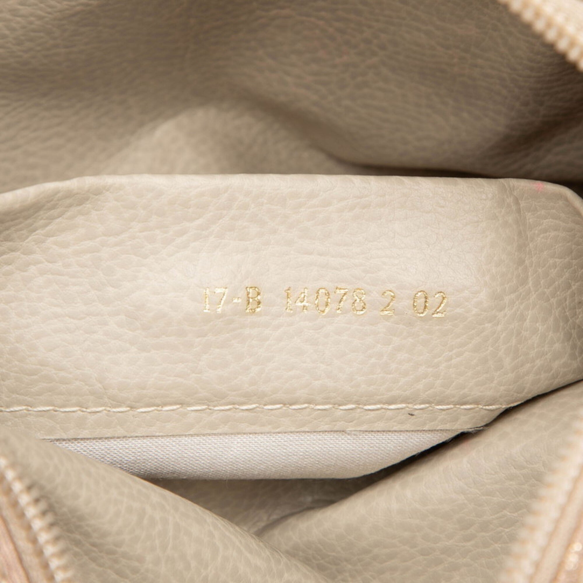 Fendi Zucca Pink Beige Canvas Shoulder Bag (Pre-Owned)