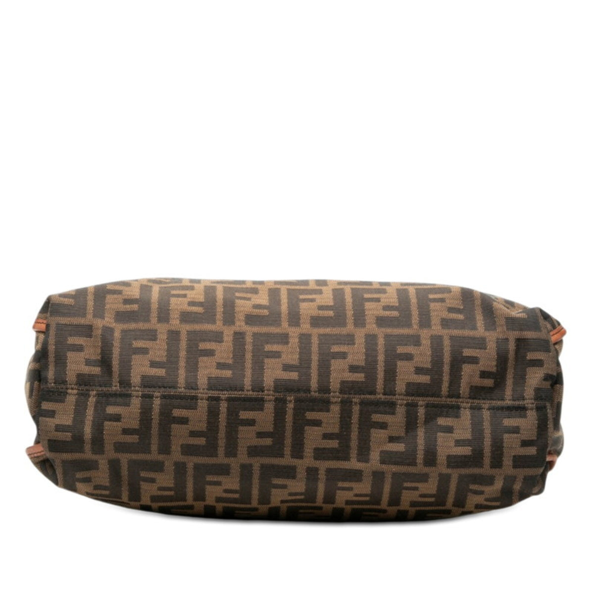 Fendi Brown Canvas Leather Handbag Tote Bag (Pre-Owned)