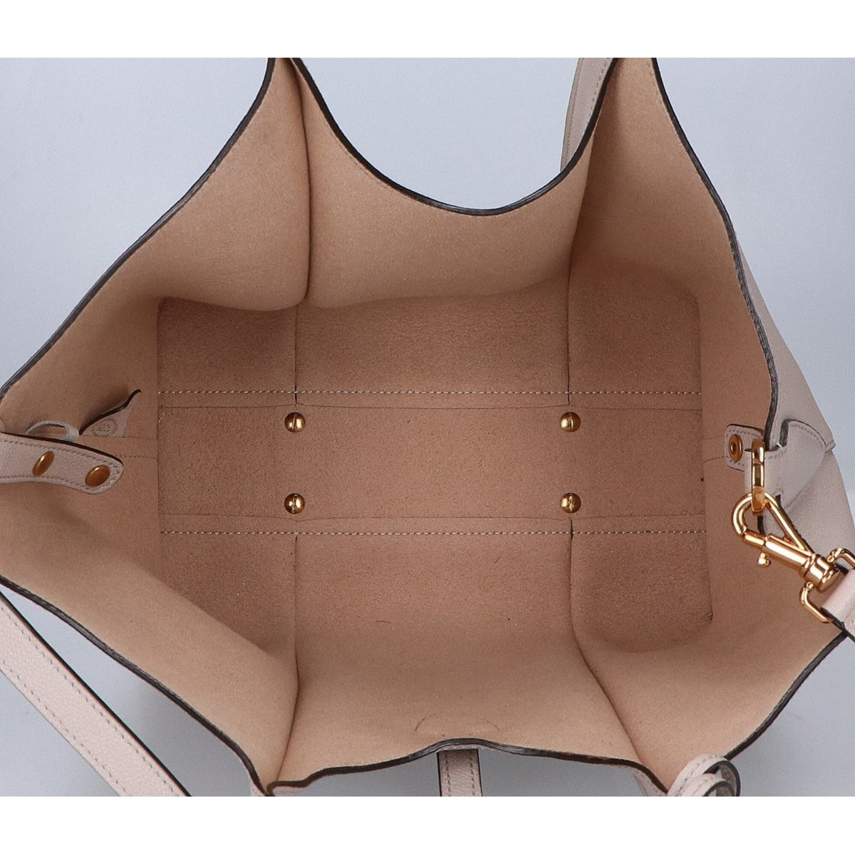 Tod's Grayish Leather Handbag Shopping Bag (Pre-Owned)