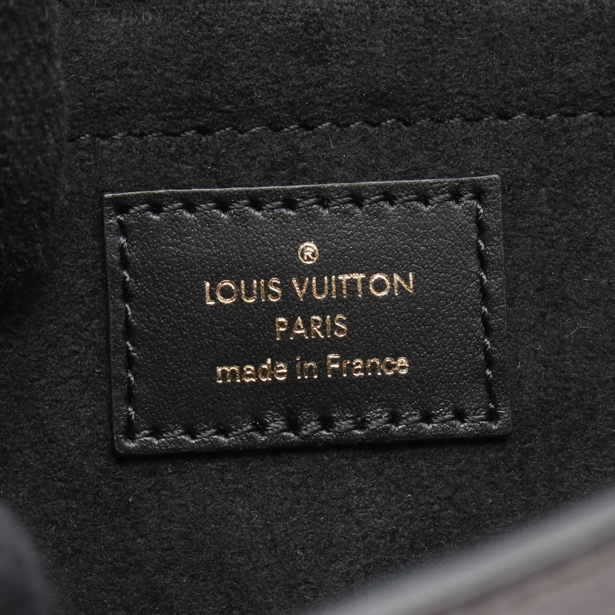 Louis Vuitton Black Brown Monogram Coated Canvas Leather Handbag Shoulder Bag (Pre-Owned)