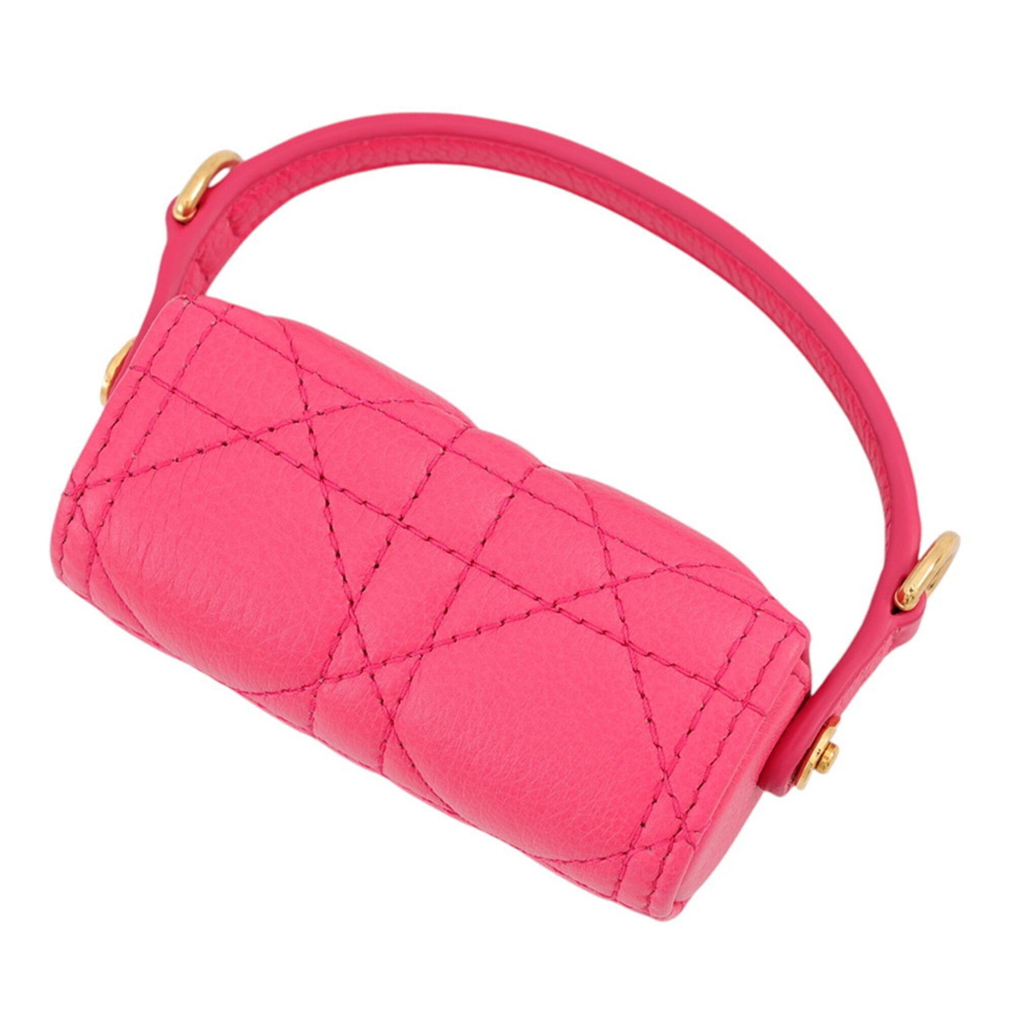 Christian Dior Pink Leather Pouch (Pre-Owned)
