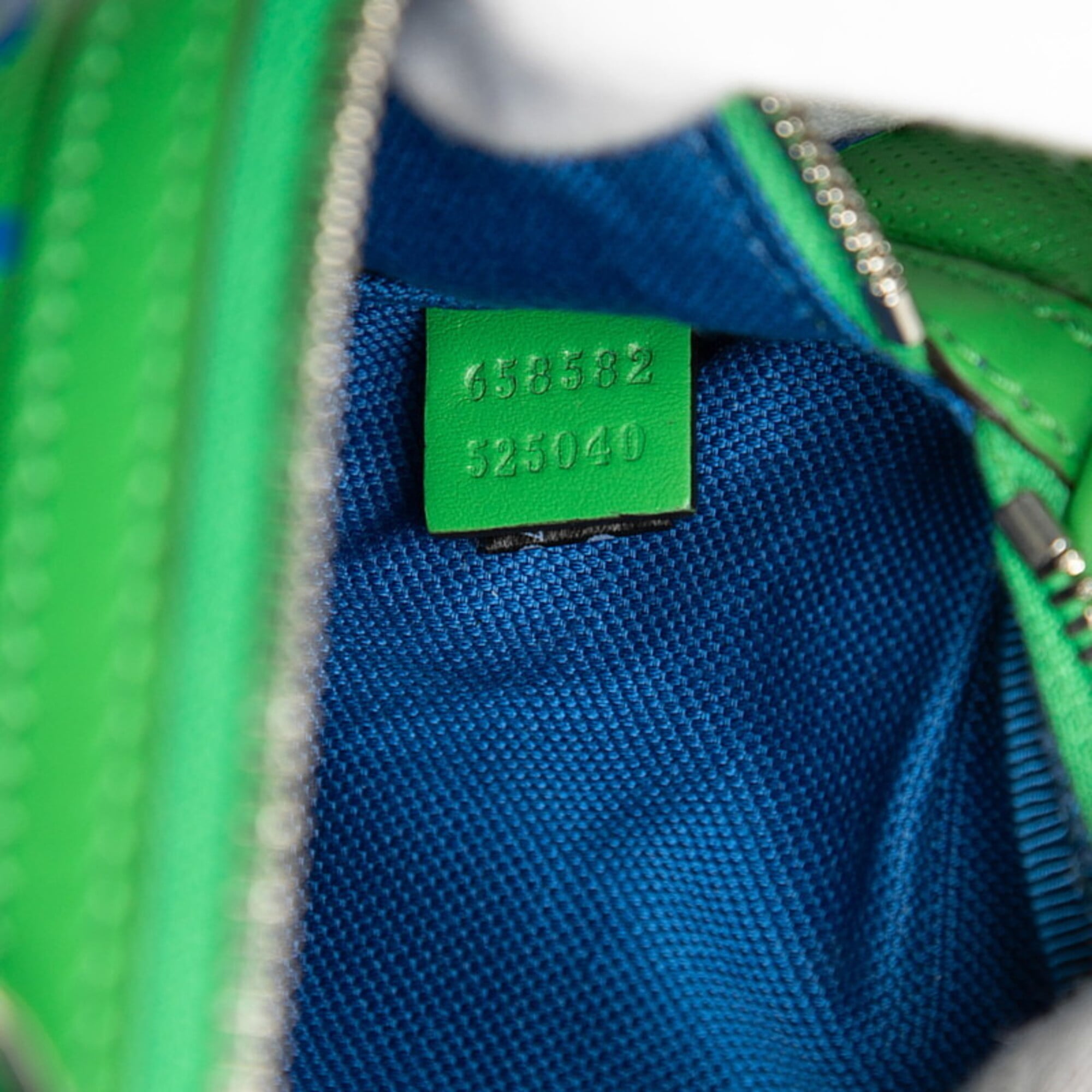 Gucci Blue Green Leather Fanny Pack (Pre-Owned)
